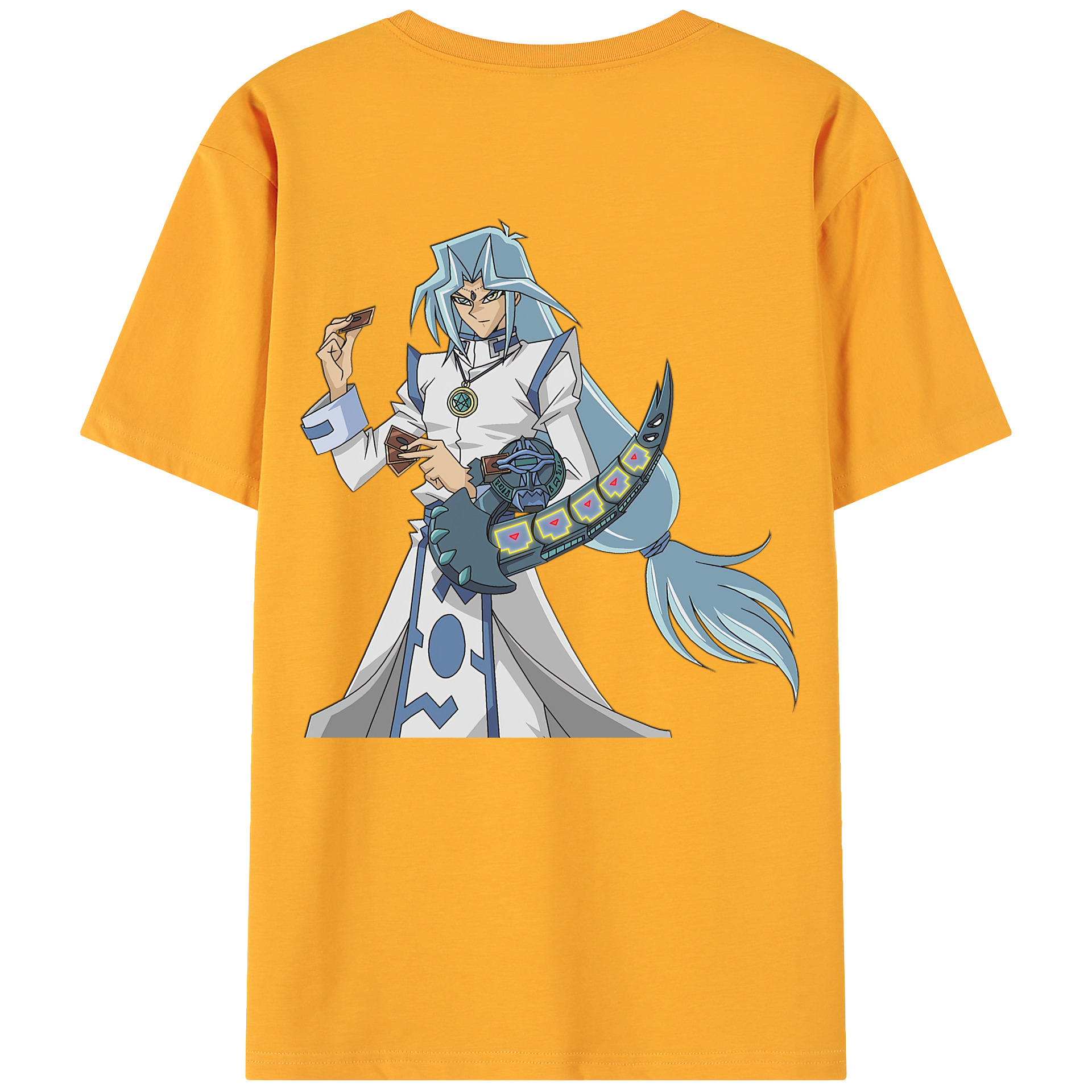 （画像用） 遊☆戯☆王 Yu-Gi-Oh! 綿100％ メンズ半袖Tシャツ（バックプリント） 通気性