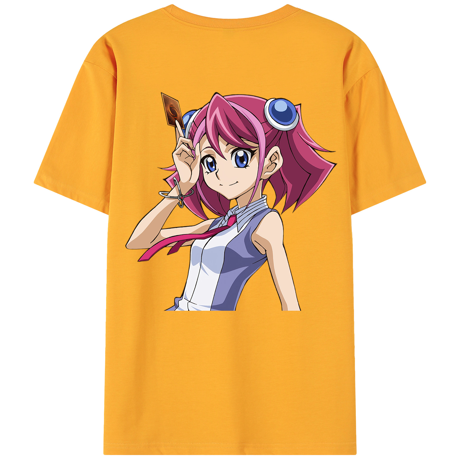 （画像用） 遊☆戯☆王 Yu-Gi-Oh! 綿100％ メンズ半袖Tシャツ（バックプリント） 通気性