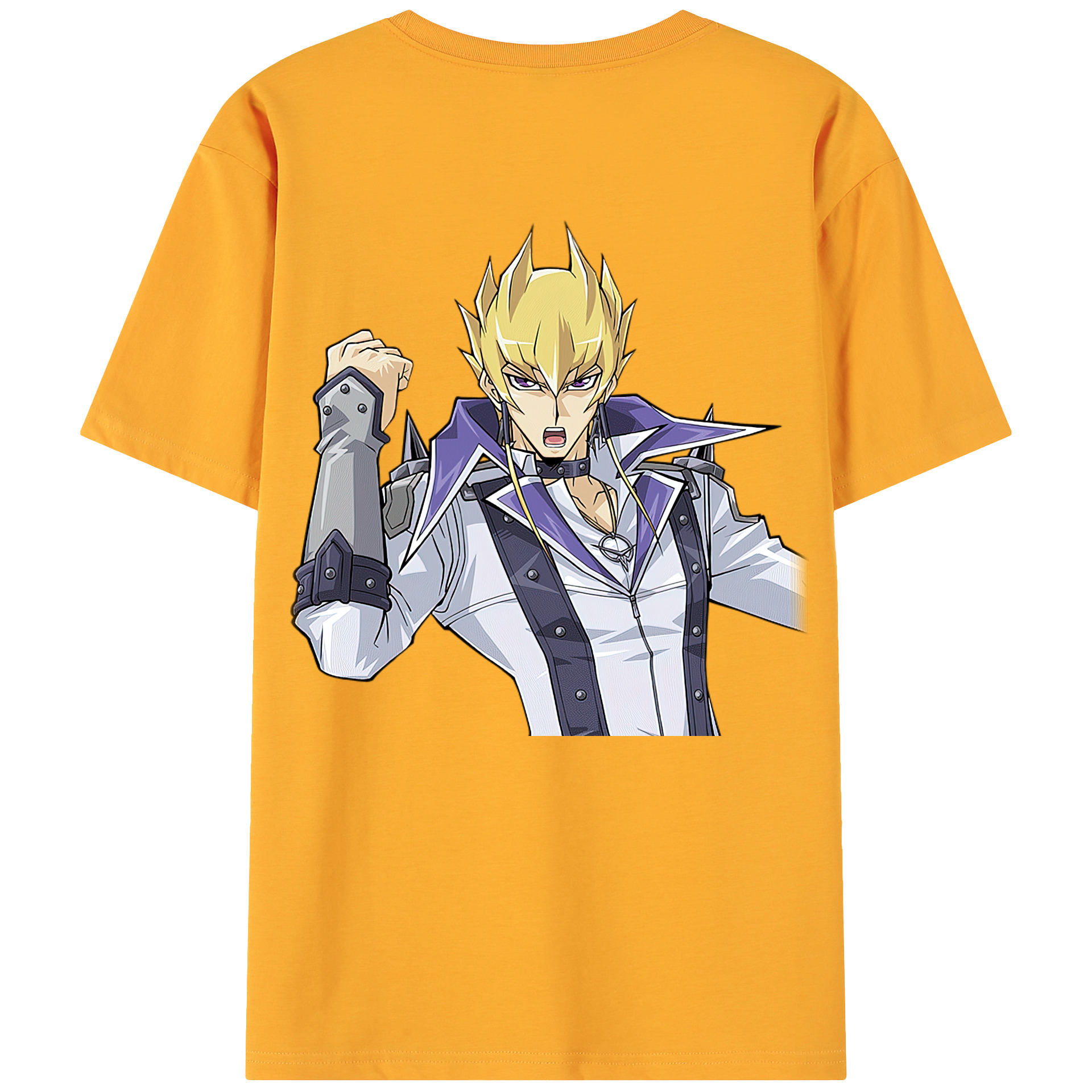 （画像用） 遊☆戯☆王 Yu-Gi-Oh! 綿100％ メンズ半袖Tシャツ（バックプリント） 通気性