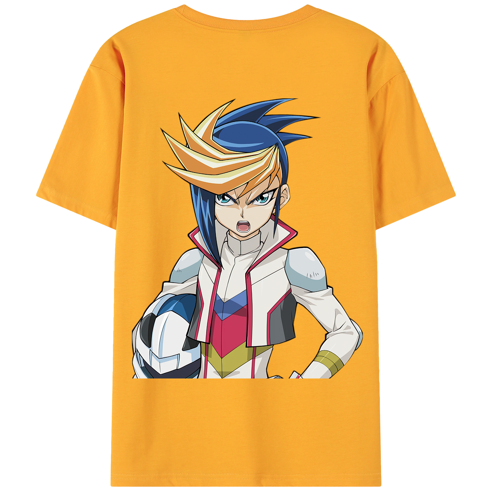 （画像用） 遊☆戯☆王 Yu-Gi-Oh! 綿100％ メンズ半袖Tシャツ（バックプリント） 通気性