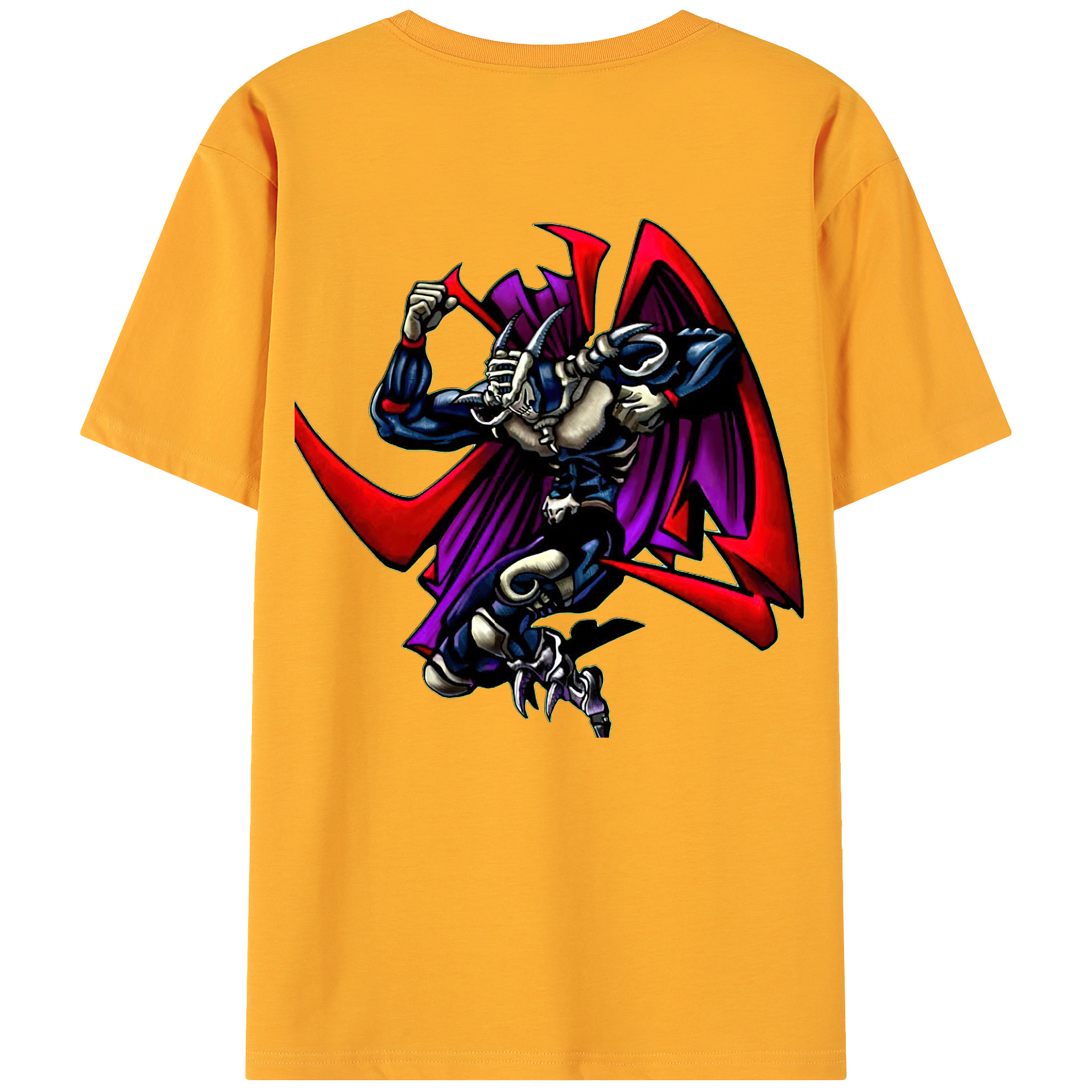 （画像用） 遊☆戯☆王 Yu-Gi-Oh! 綿100％ メンズ半袖Tシャツ（バックプリント） 通気性