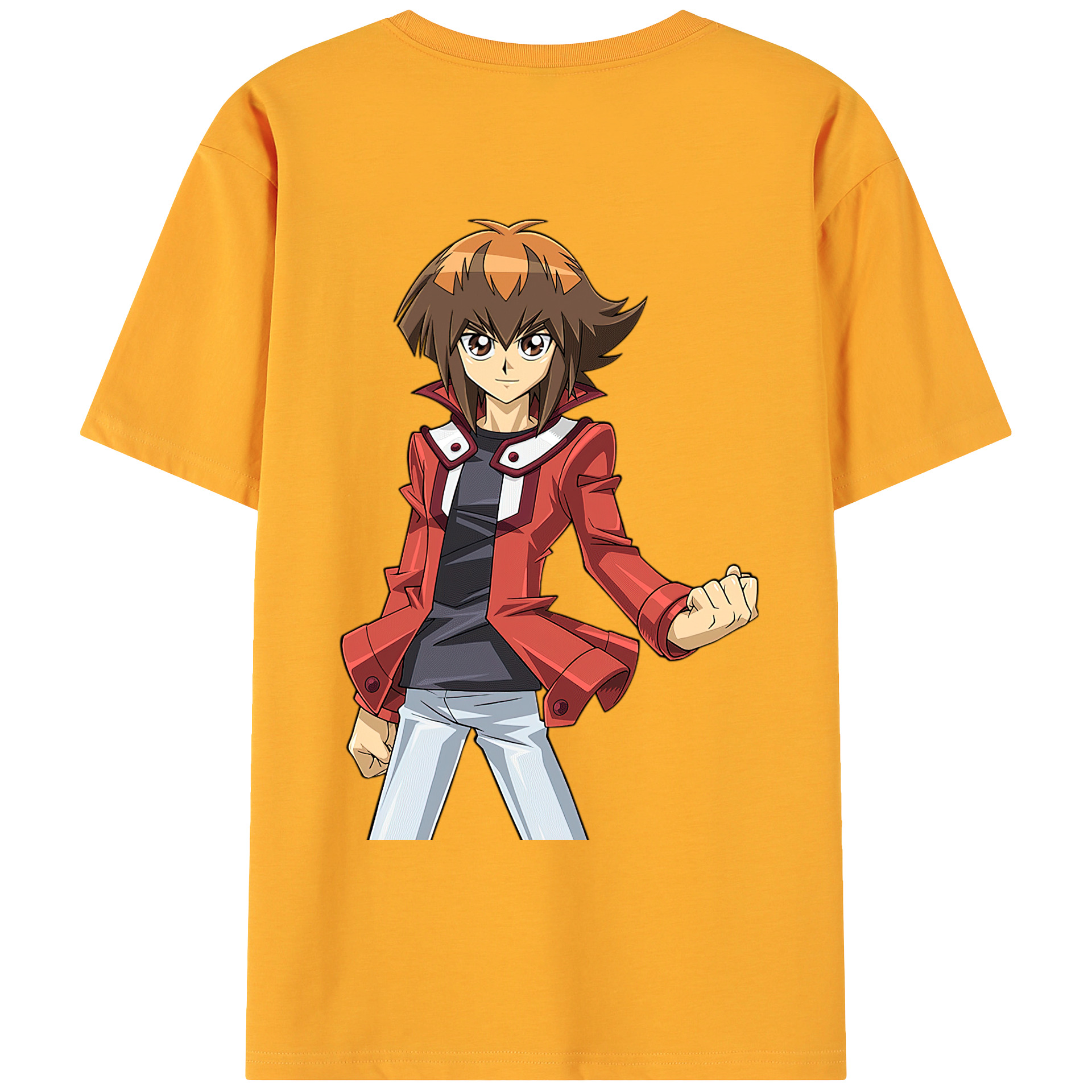 （画像用） 遊☆戯☆王 Yu-Gi-Oh! 綿100％ メンズ半袖Tシャツ（バックプリント） 通気性