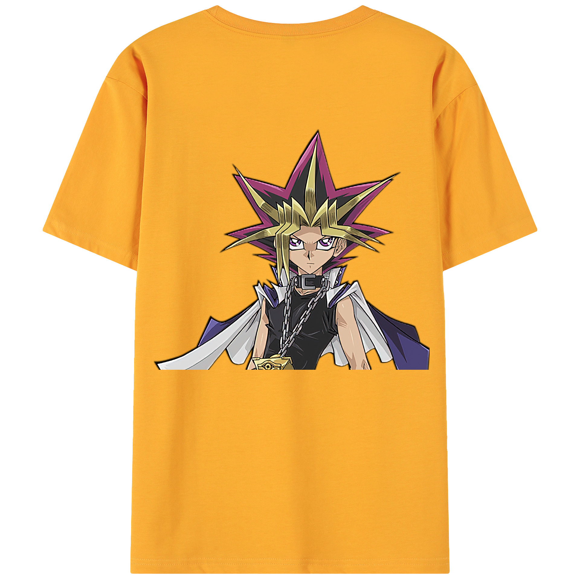（画像用） 遊☆戯☆王 Yu-Gi-Oh! 綿100％ メンズ半袖Tシャツ（バックプリント） 通気性