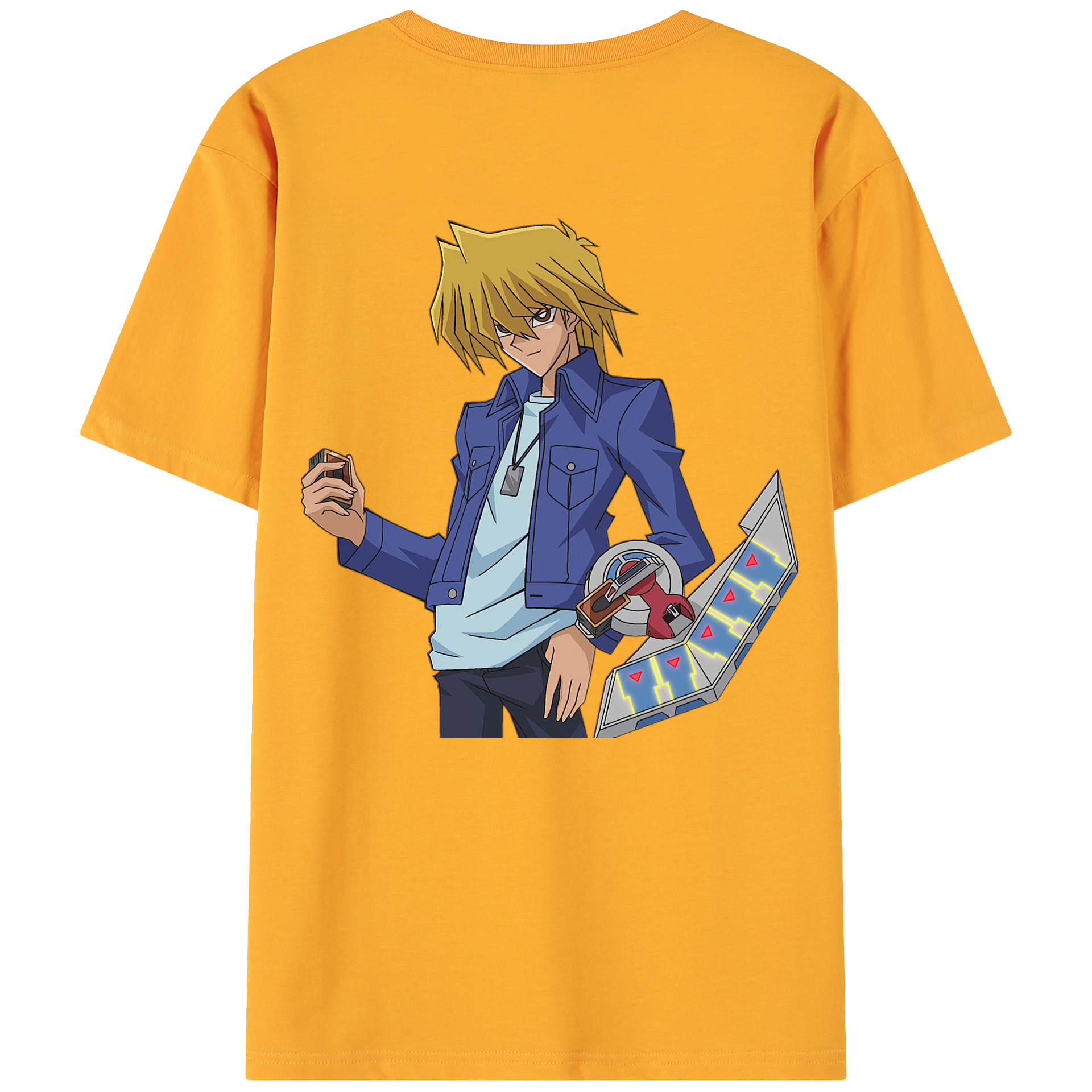 （画像用） 遊☆戯☆王 Yu-Gi-Oh! 綿100％ メンズ半袖Tシャツ（バックプリント） 通気性