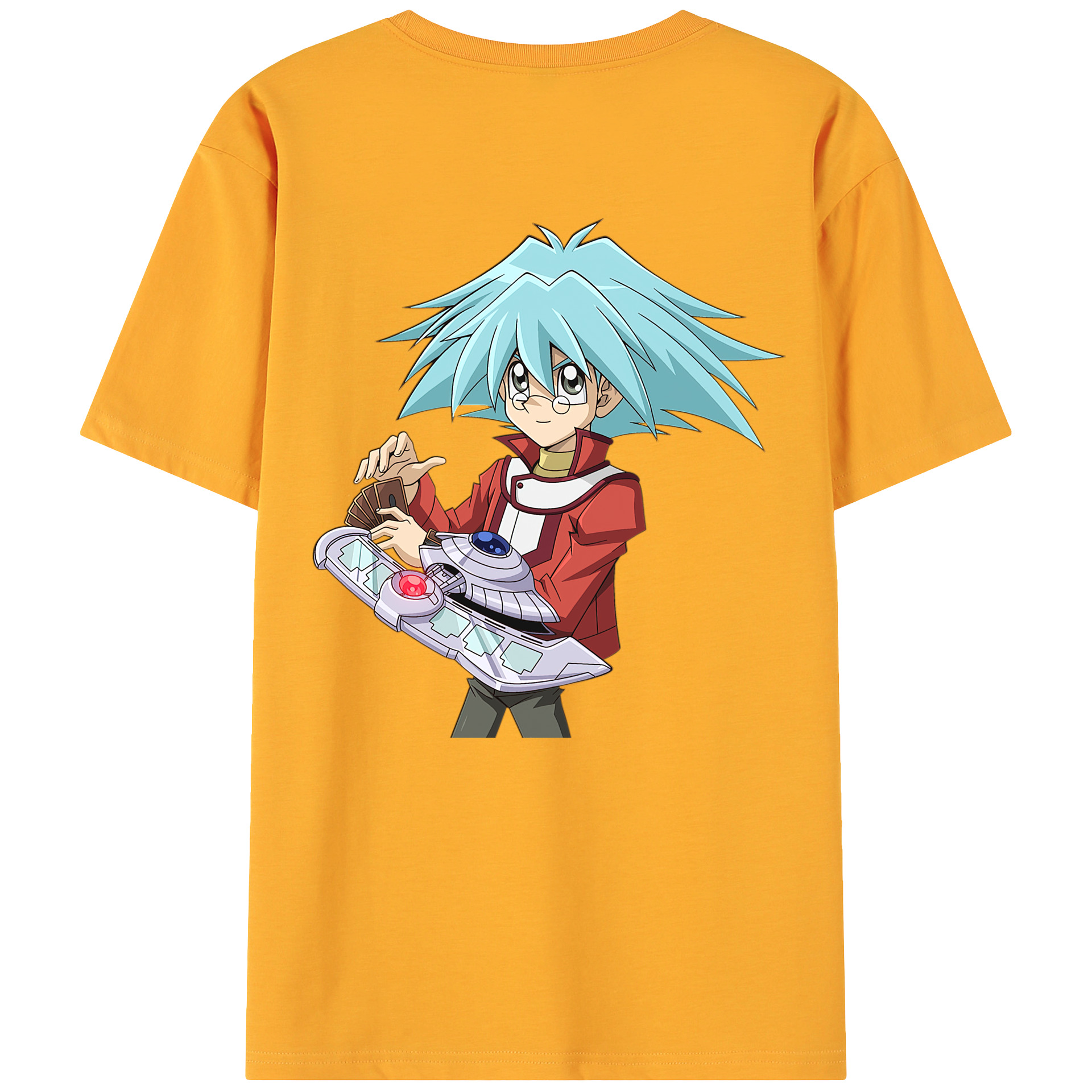 （画像用） 遊☆戯☆王 Yu-Gi-Oh! 綿100％ メンズ半袖Tシャツ（バックプリント） 通気性