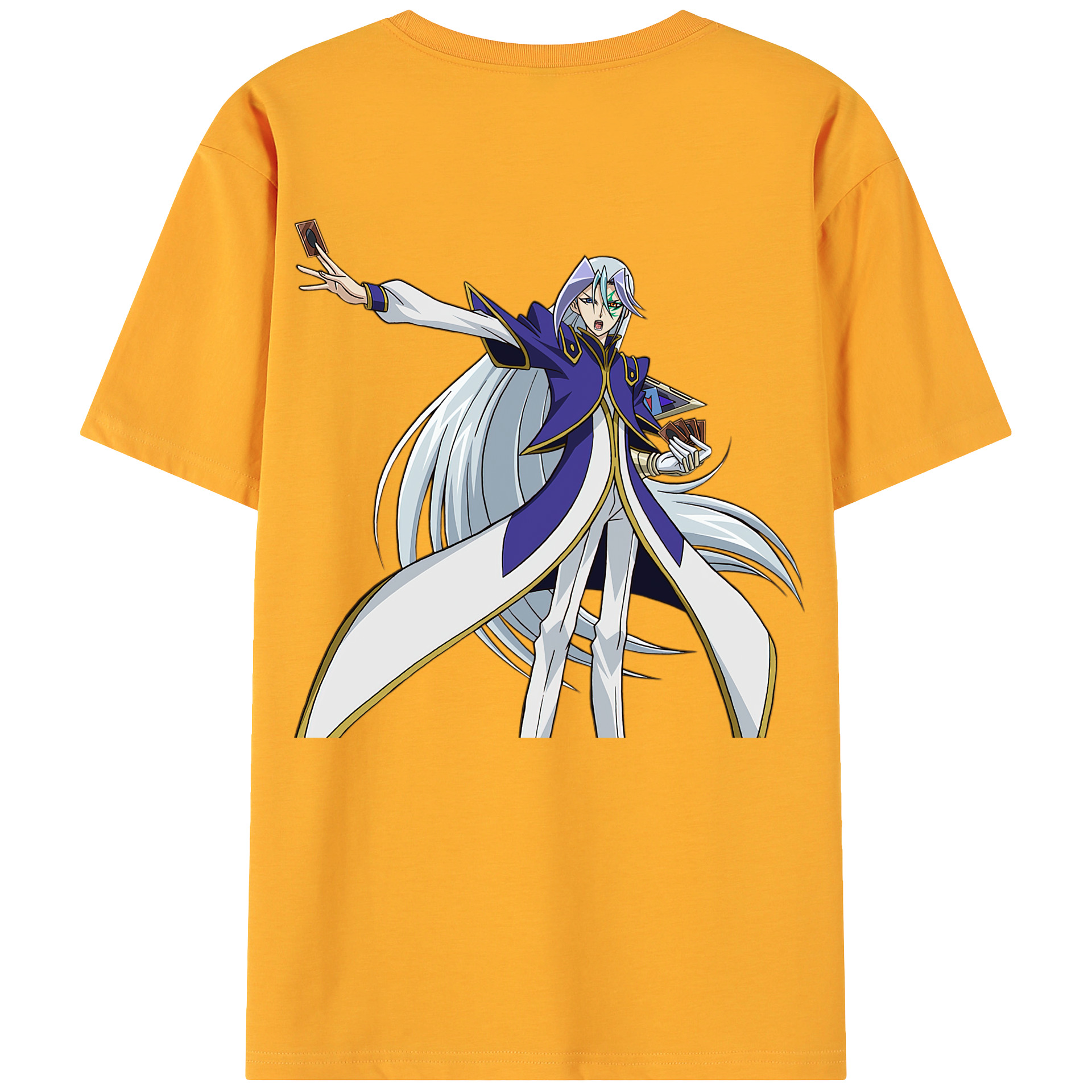（画像用） 遊☆戯☆王 Yu-Gi-Oh! 綿100％ メンズ半袖Tシャツ（バックプリント） 通気性