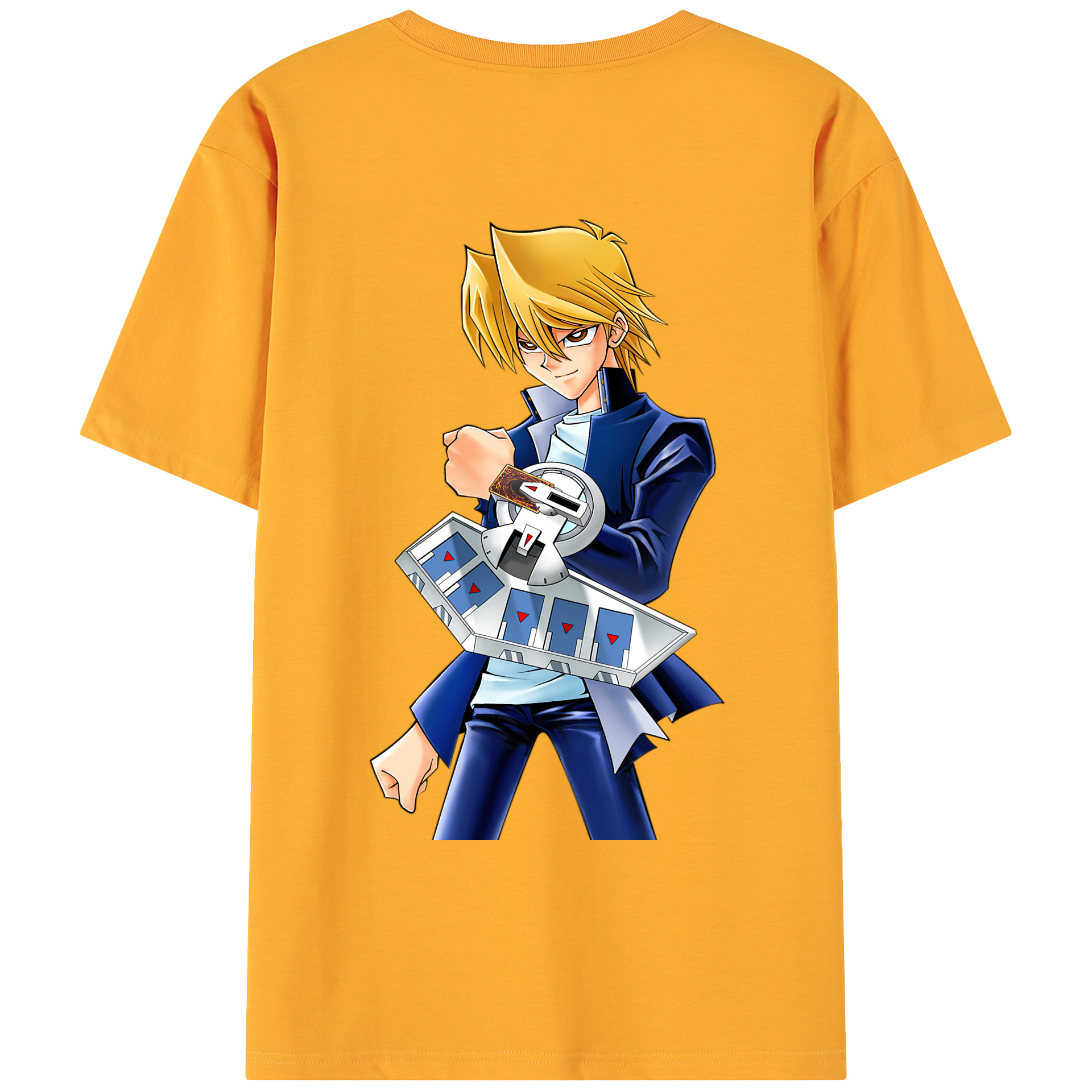（画像用） 遊☆戯☆王 Yu-Gi-Oh! 綿100％ メンズ半袖Tシャツ（バックプリント） 通気性