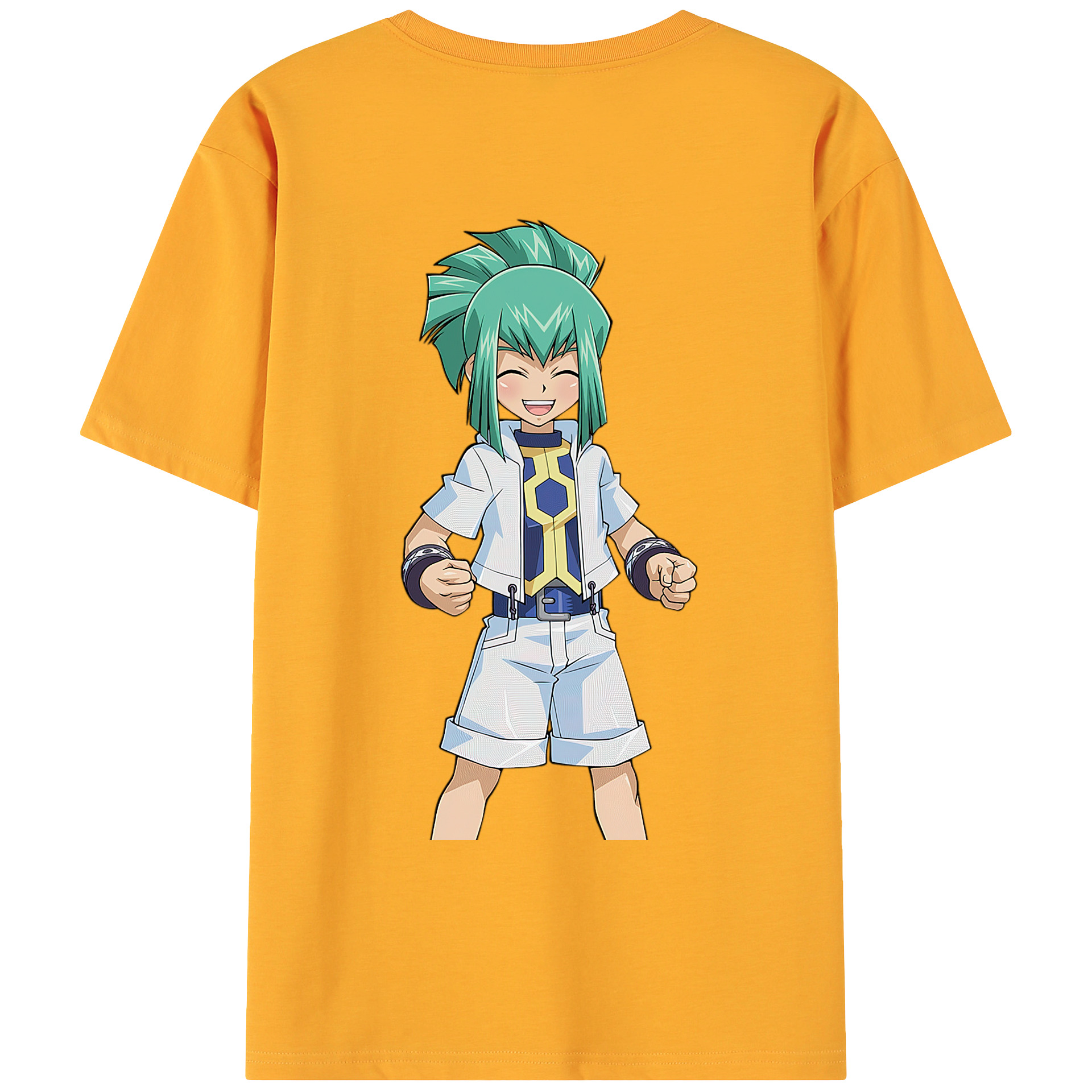 （画像用） 遊☆戯☆王 Yu-Gi-Oh! 綿100％ メンズ半袖Tシャツ（バックプリント） 通気性