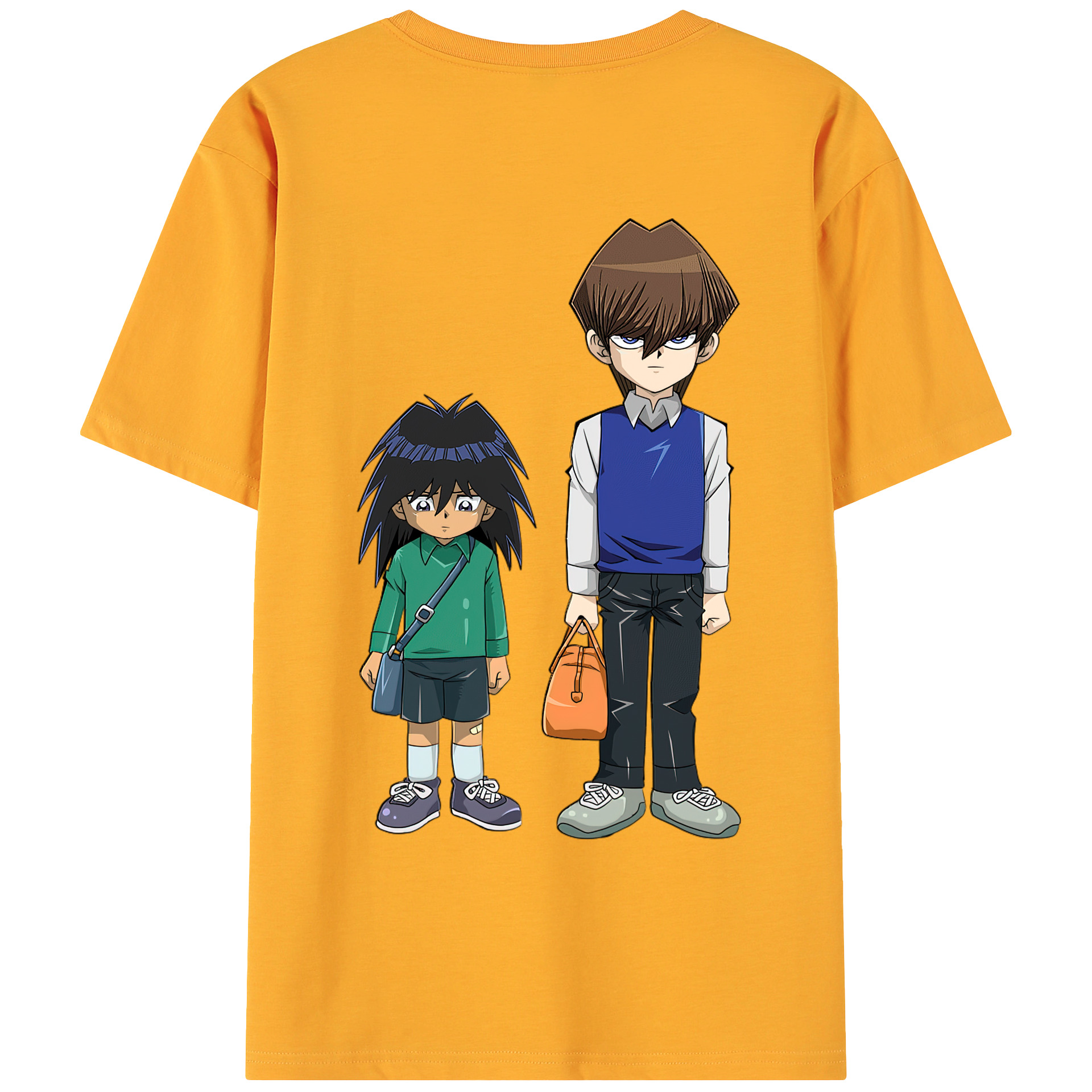 （画像用） 遊☆戯☆王 Yu-Gi-Oh! 綿100％ メンズ半袖Tシャツ（バックプリント） 通気性