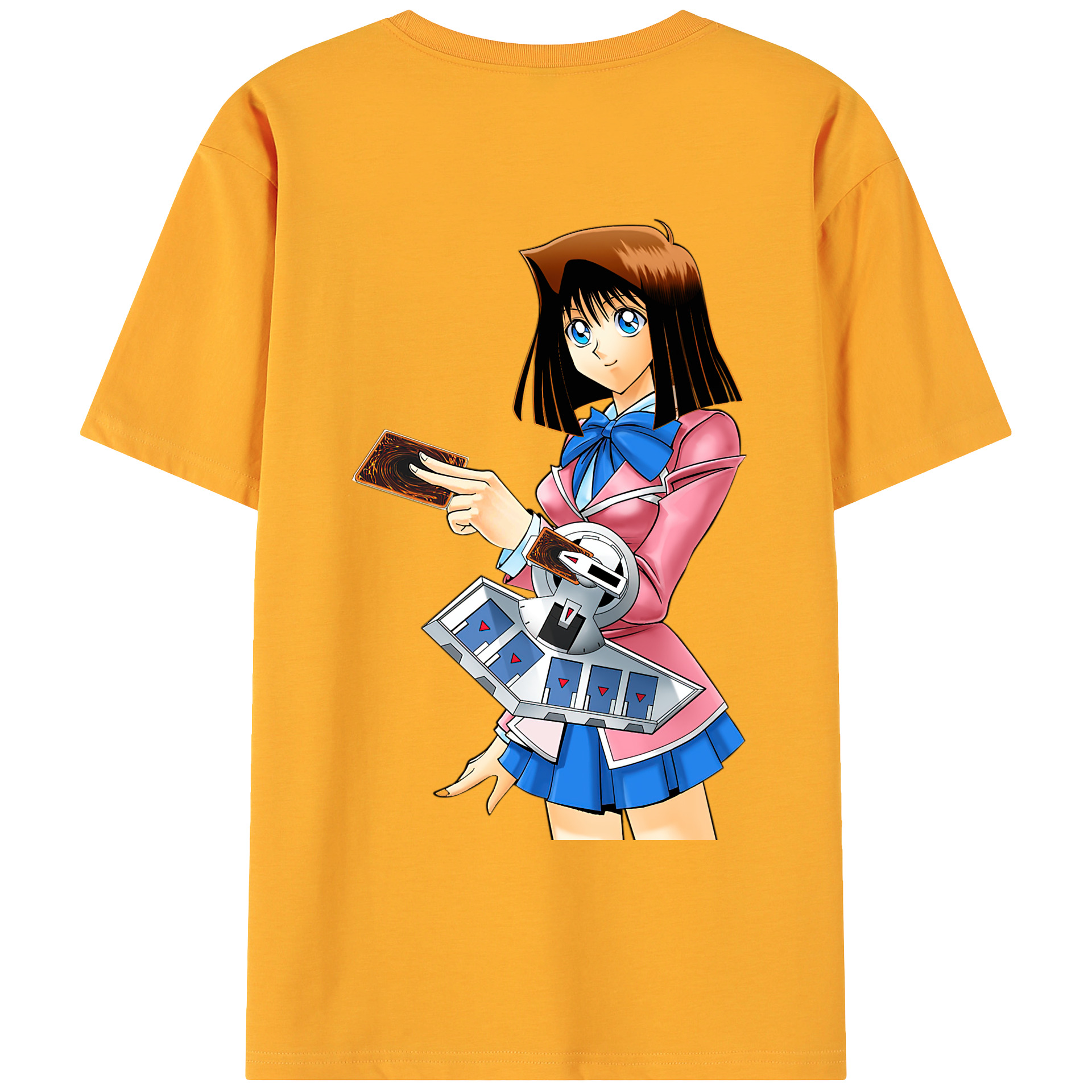 （画像用） 遊☆戯☆王 Yu-Gi-Oh! 綿100％ メンズ半袖Tシャツ（バックプリント） 通気性