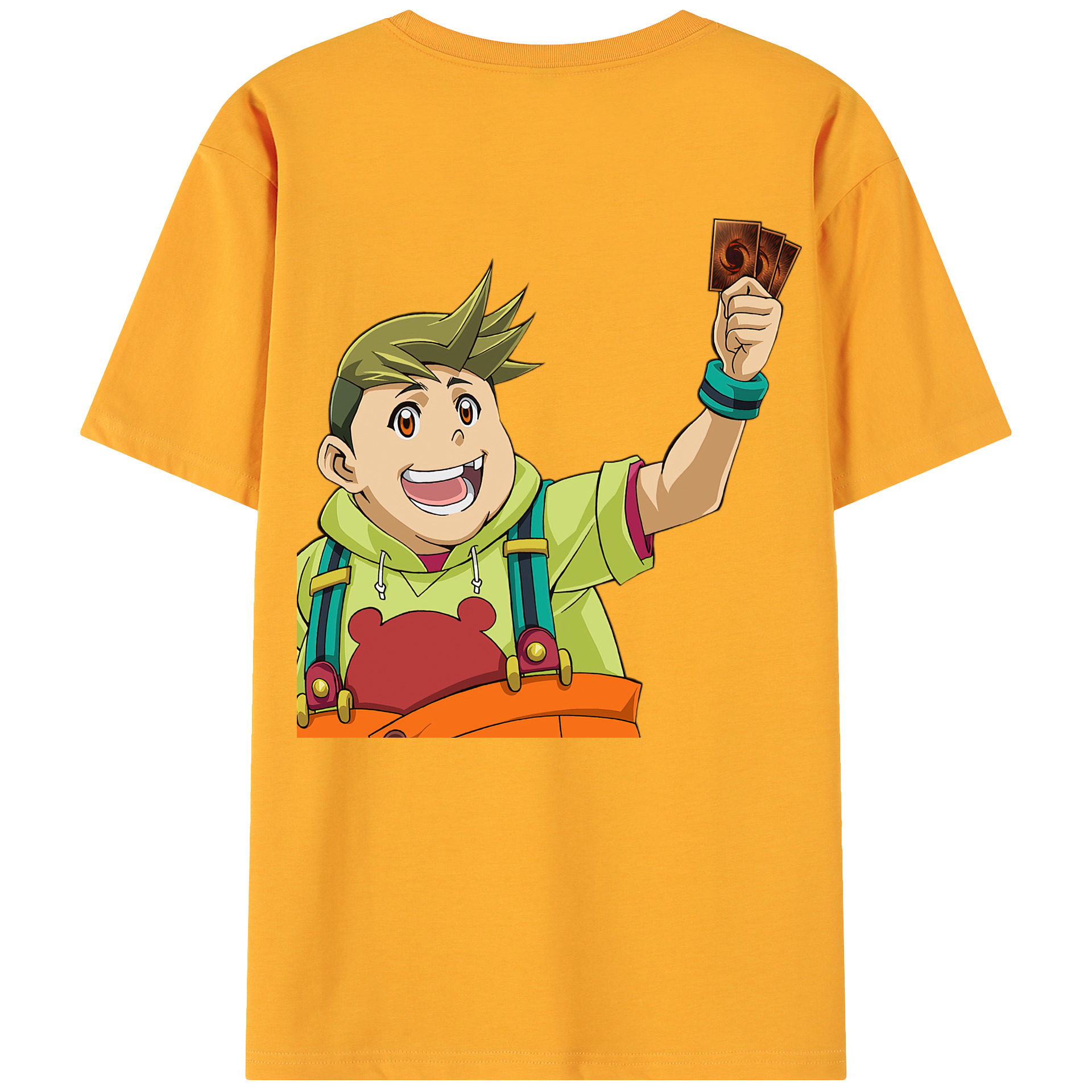 （画像用） 遊☆戯☆王 Yu-Gi-Oh! 綿100％ メンズ半袖Tシャツ（バックプリント） 通気性