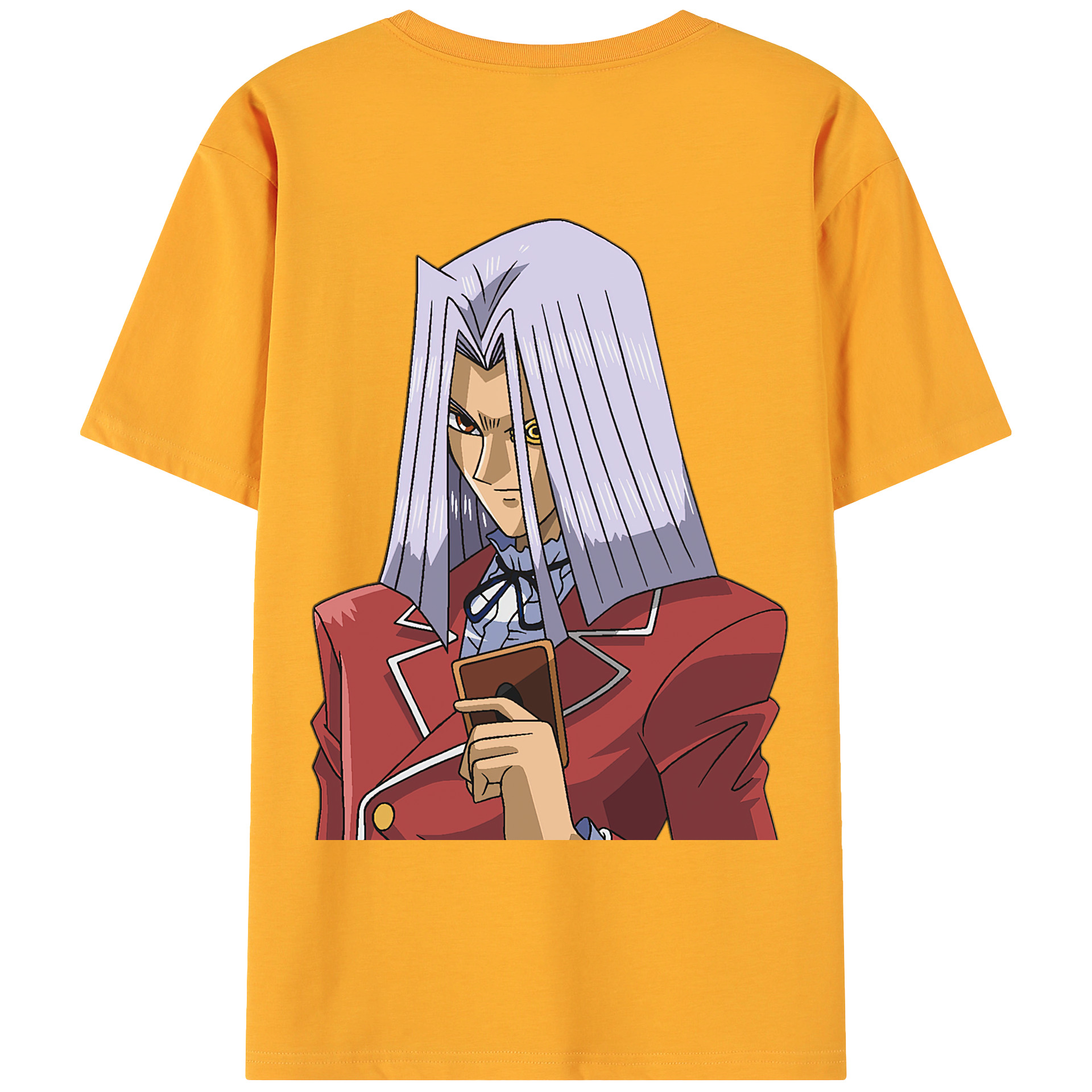 （画像用） 遊☆戯☆王 Yu-Gi-Oh! 綿100％ メンズ半袖Tシャツ（バックプリント） 通気性