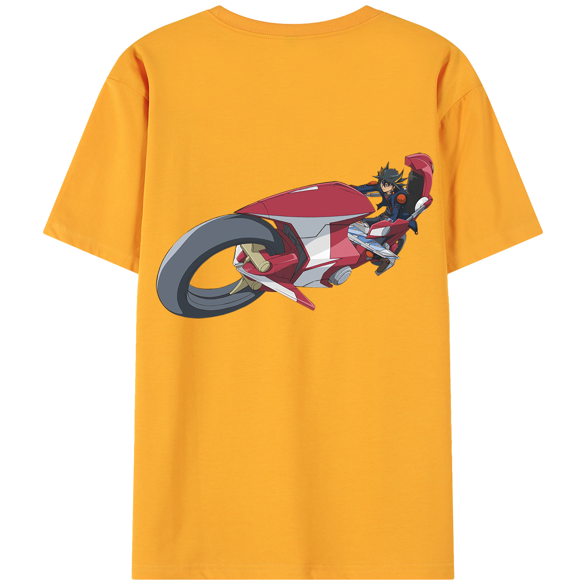 （画像用） 遊☆戯☆王 Yu-Gi-Oh! 綿100％ メンズ半袖Tシャツ（バックプリント） 通気性