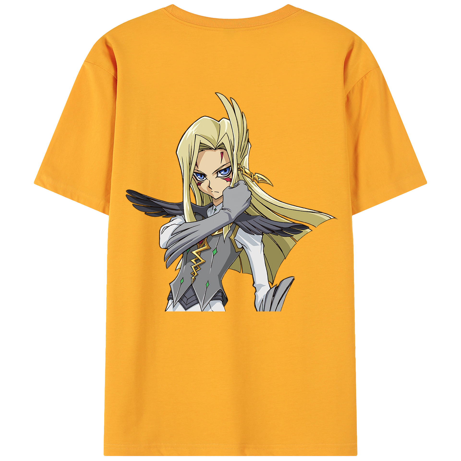 （画像用） 遊☆戯☆王 Yu-Gi-Oh! 綿100％ メンズ半袖Tシャツ（バックプリント） 通気性