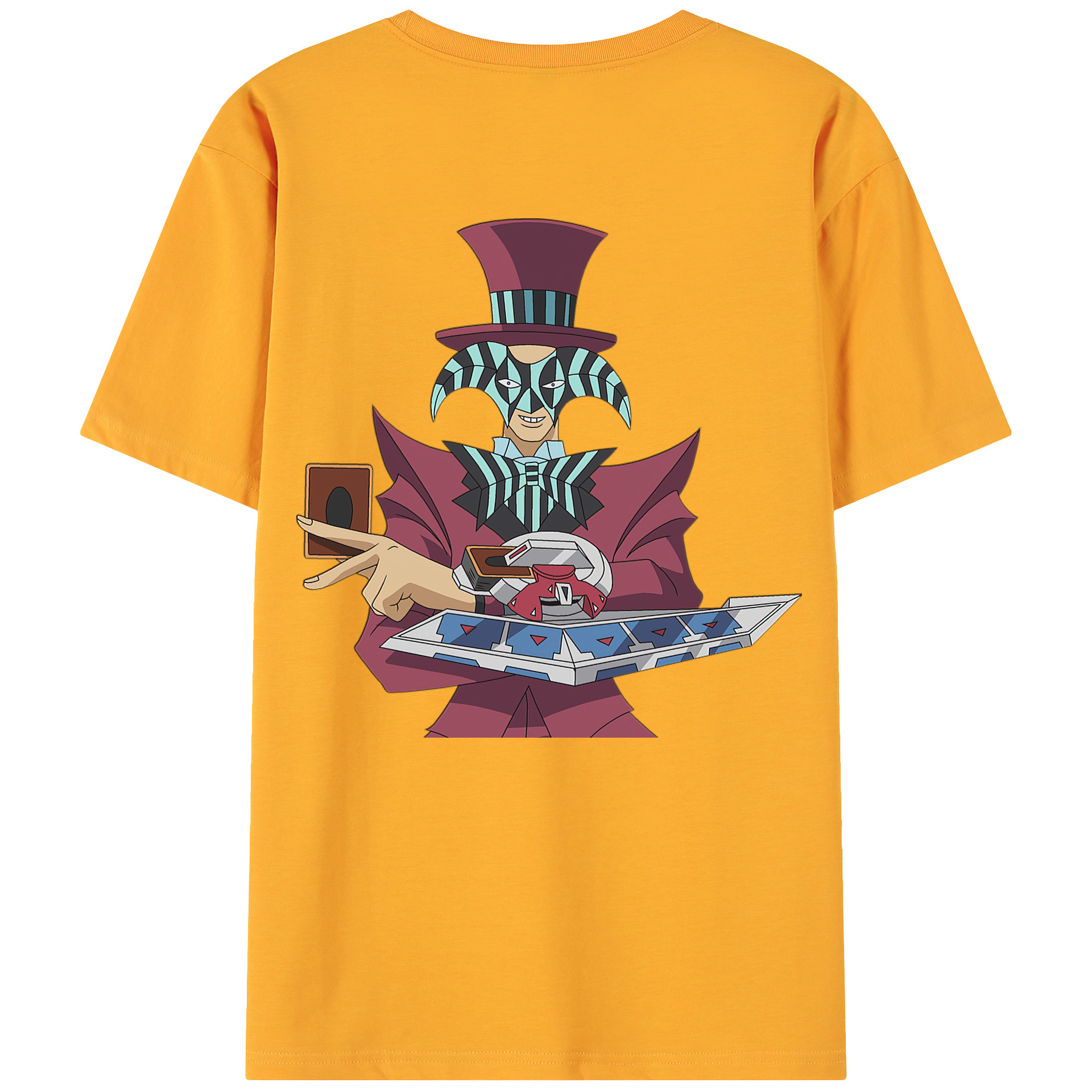 （画像用） 遊☆戯☆王 Yu-Gi-Oh! 綿100％ メンズ半袖Tシャツ（バックプリント） 通気性