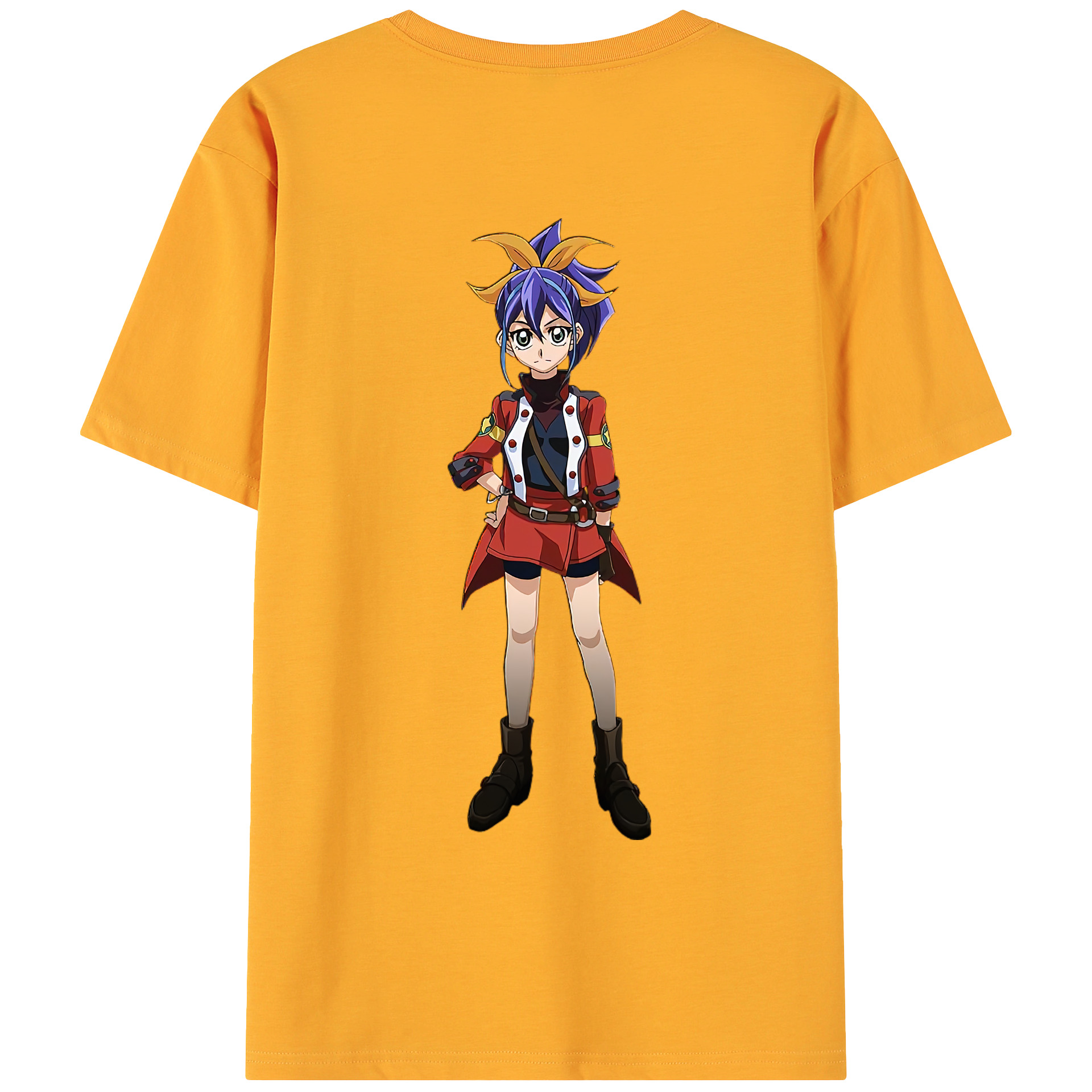 （画像用） 遊☆戯☆王 Yu-Gi-Oh! 綿100％ メンズ半袖Tシャツ（バックプリント） 通気性