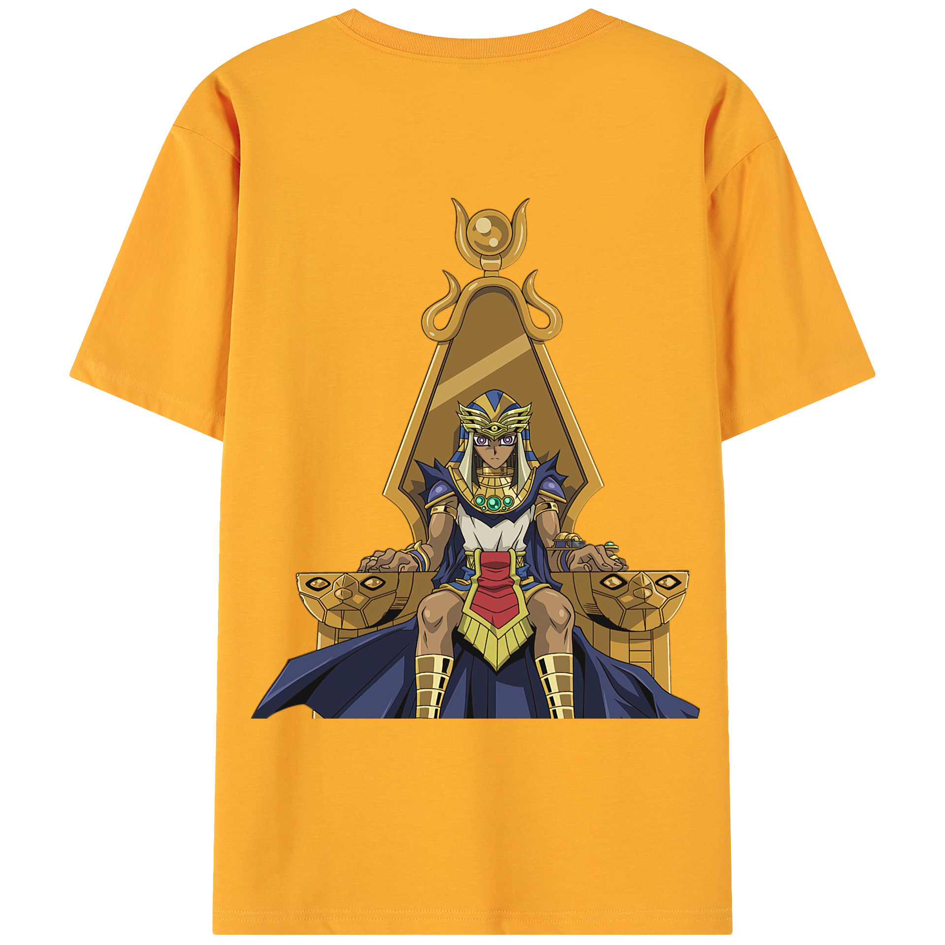 （画像用） 遊☆戯☆王 Yu-Gi-Oh! 綿100％ メンズ半袖Tシャツ（バックプリント） 通気性