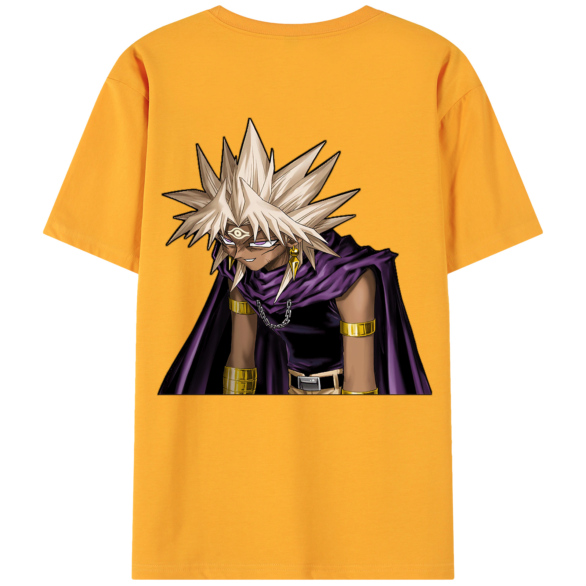 （画像用） 遊☆戯☆王 Yu-Gi-Oh! 綿100％ メンズ半袖Tシャツ（バックプリント） 通気性