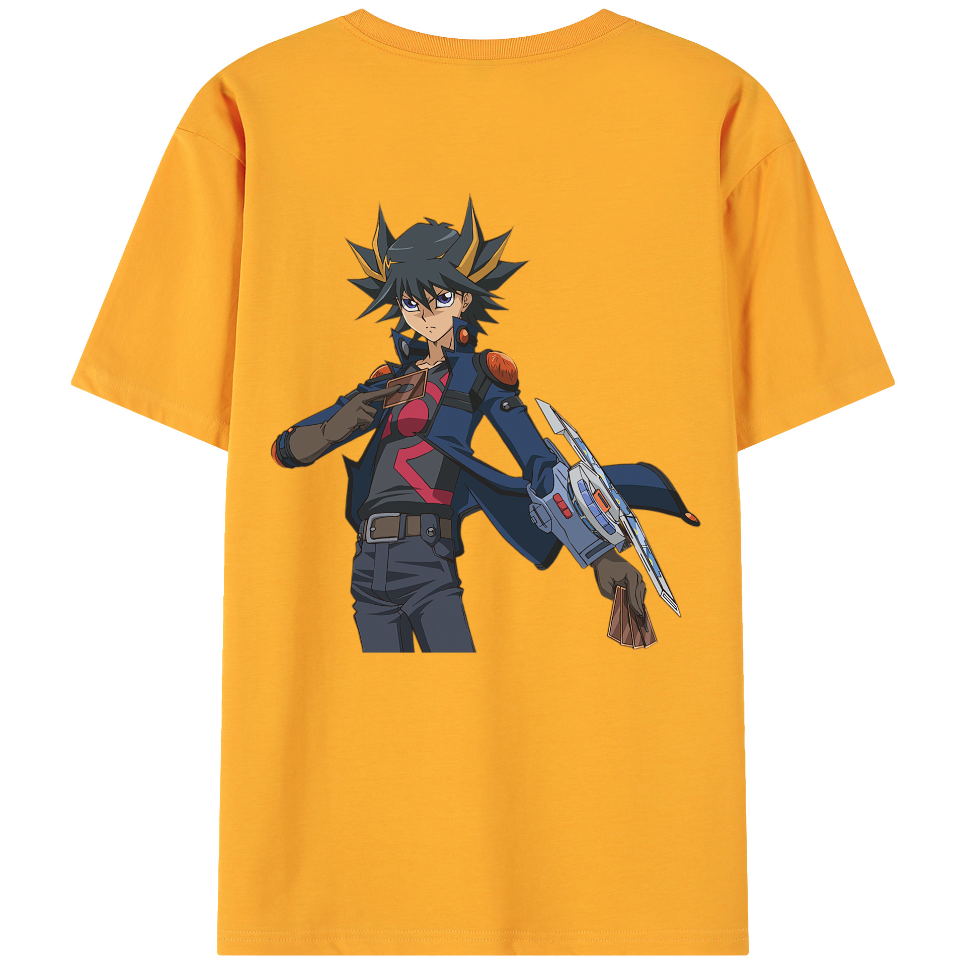 （画像用） 遊☆戯☆王 Yu-Gi-Oh! 綿100％ メンズ半袖Tシャツ（バックプリント） 通気性