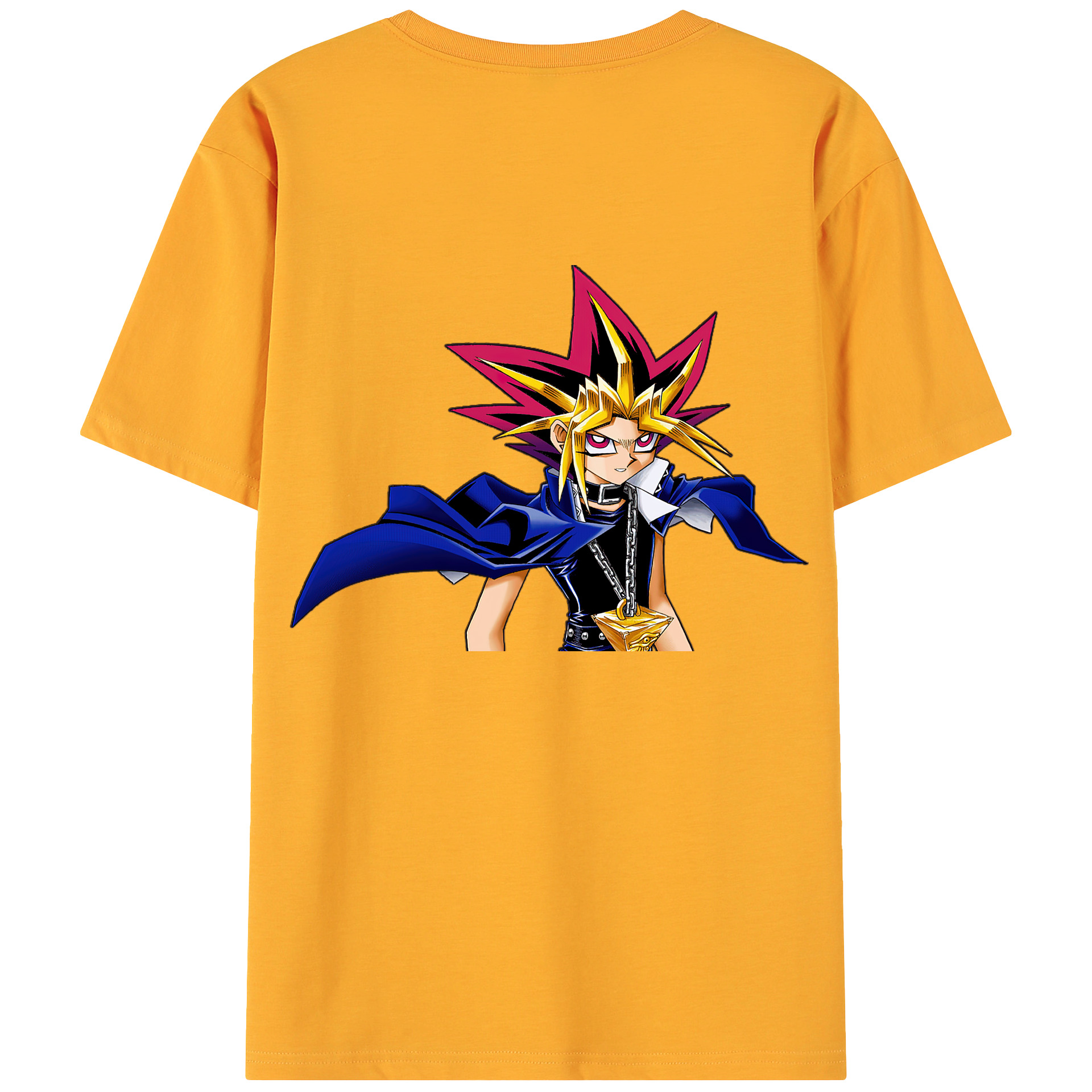 （画像用） 遊☆戯☆王 Yu-Gi-Oh! 綿100％ メンズ半袖Tシャツ（バックプリント） 通気性