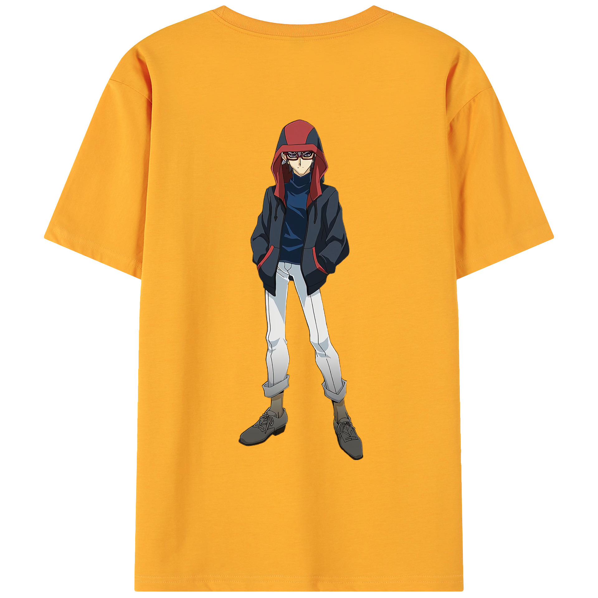 （画像用） 遊☆戯☆王 Yu-Gi-Oh! 綿100％ メンズ半袖Tシャツ（バックプリント） 通気性