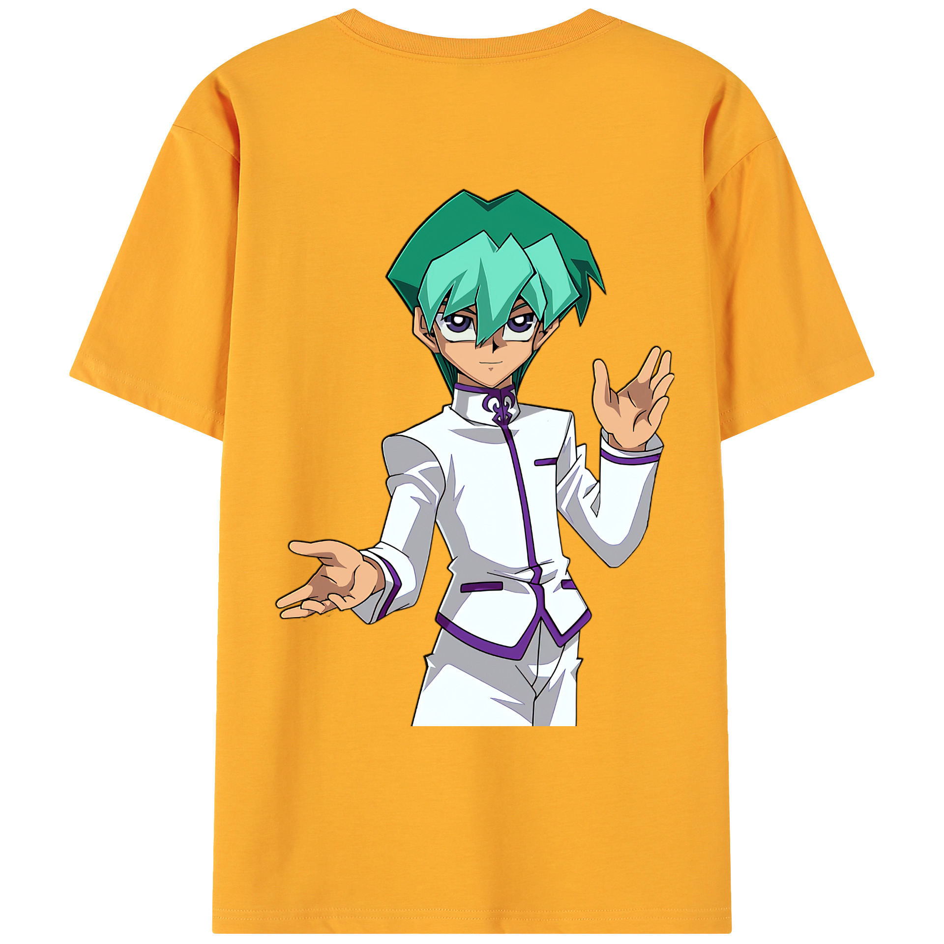 （画像用） 遊☆戯☆王 Yu-Gi-Oh! 綿100％ メンズ半袖Tシャツ（バックプリント） 通気性