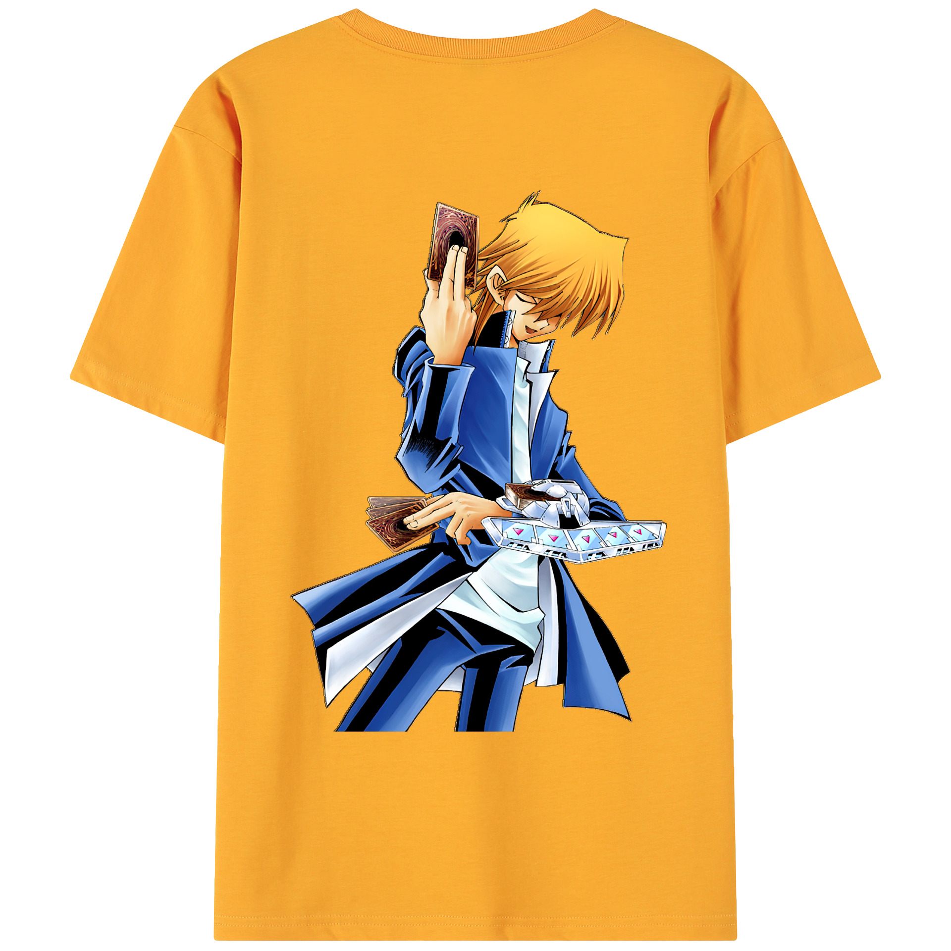 （画像用） 遊☆戯☆王 Yu-Gi-Oh! 綿100％ メンズ半袖Tシャツ（バックプリント） 通気性