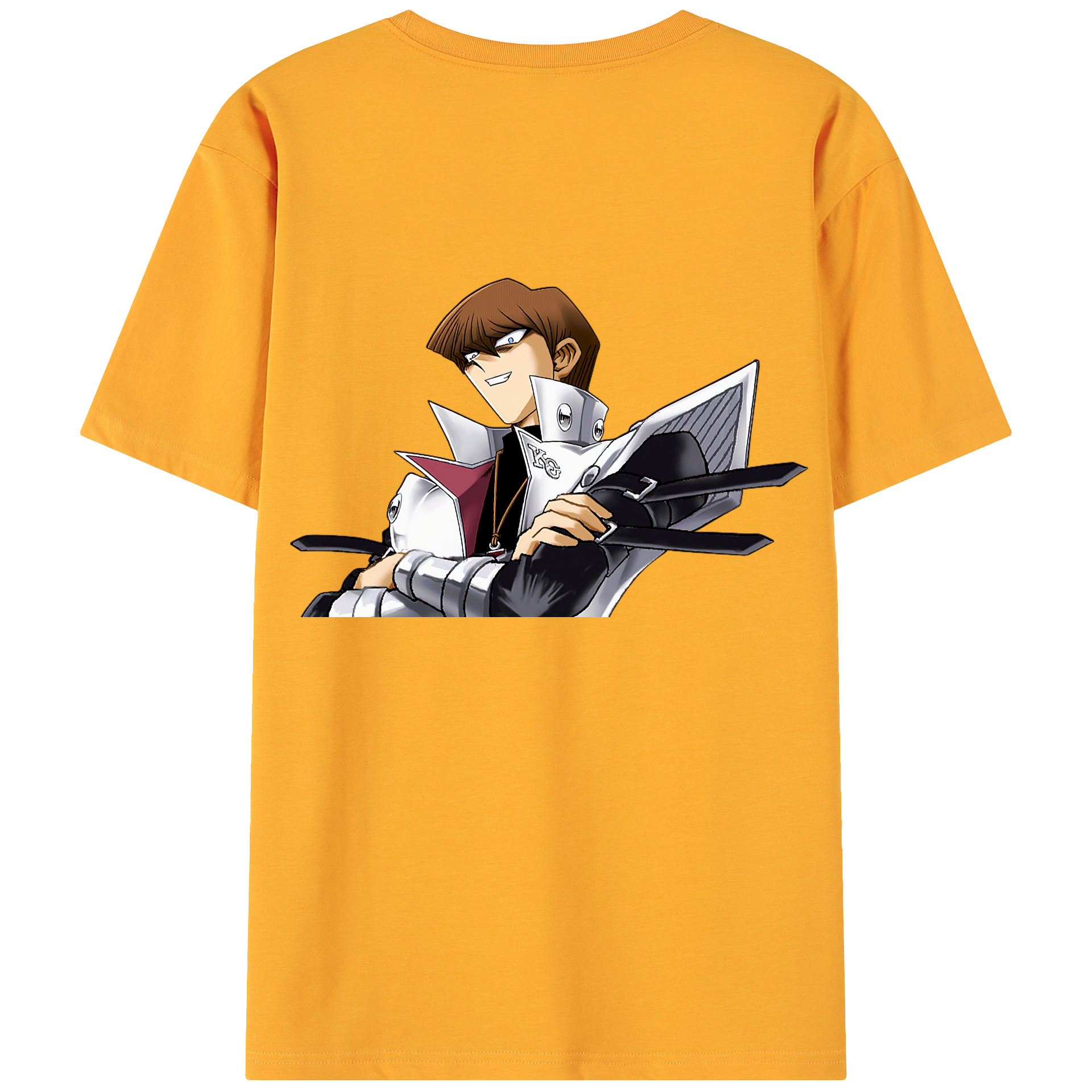 （画像用） 遊☆戯☆王 Yu-Gi-Oh! 綿100％ メンズ半袖Tシャツ（バックプリント） 通気性