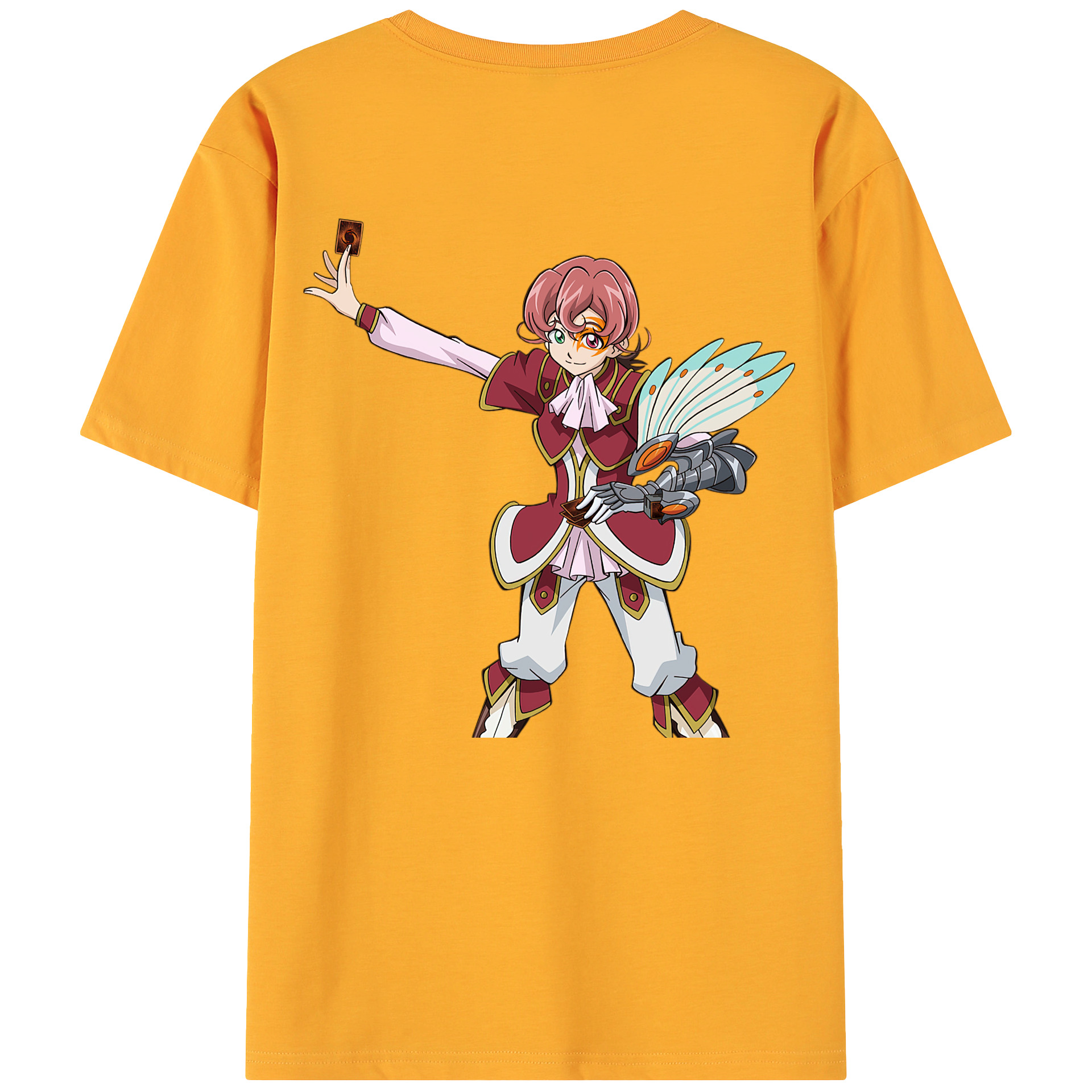 （画像用） 遊☆戯☆王 Yu-Gi-Oh! 綿100％ メンズ半袖Tシャツ（バックプリント） 通気性