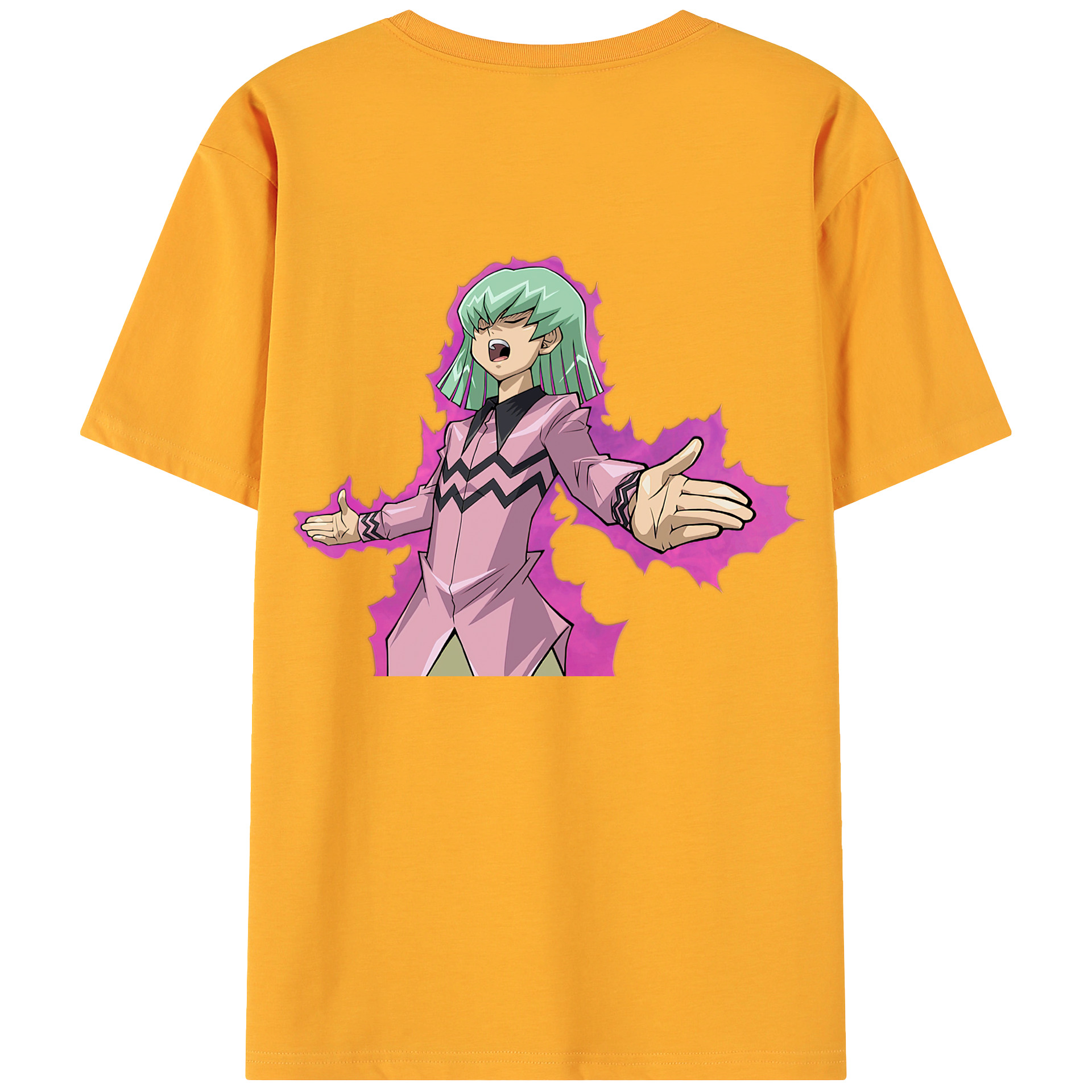 （画像用） 遊☆戯☆王 Yu-Gi-Oh! 綿100％ メンズ半袖Tシャツ（バックプリント） 通気性