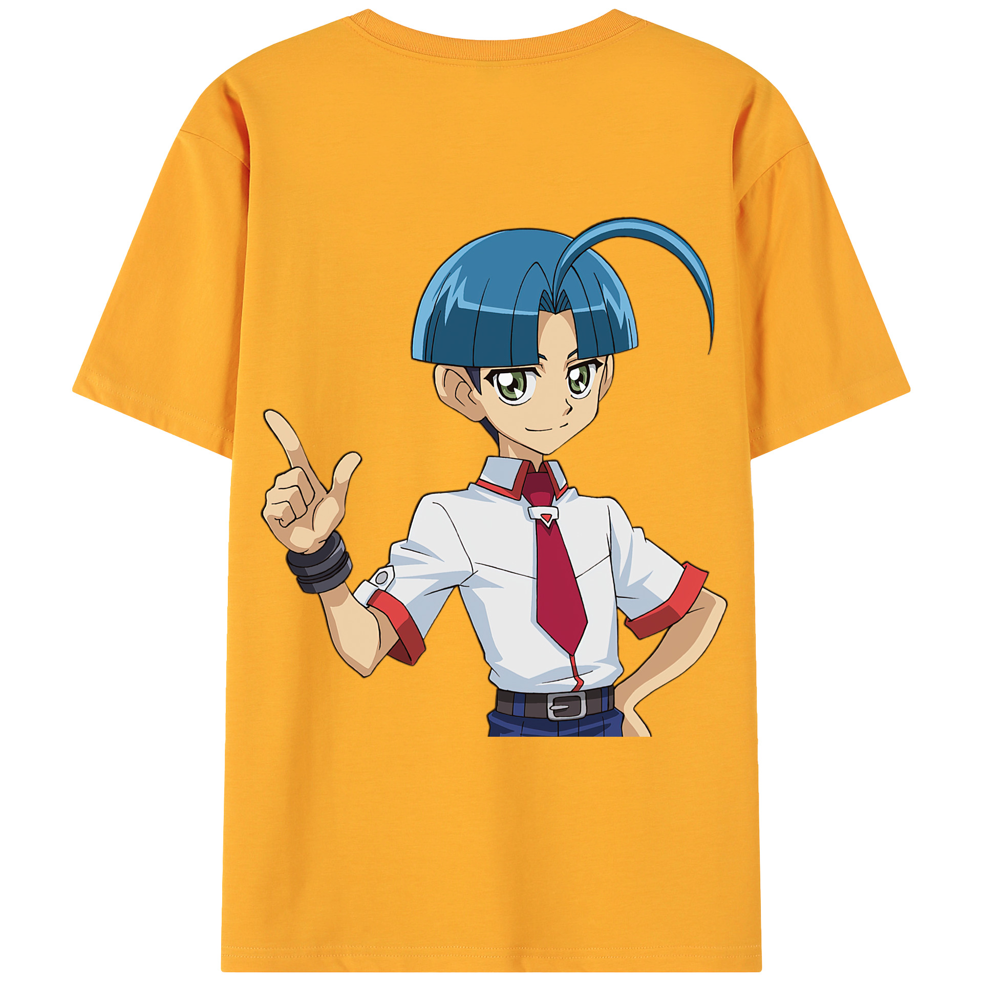 （画像用） 遊☆戯☆王 Yu-Gi-Oh! 綿100％ メンズ半袖Tシャツ（バックプリント） 通気性