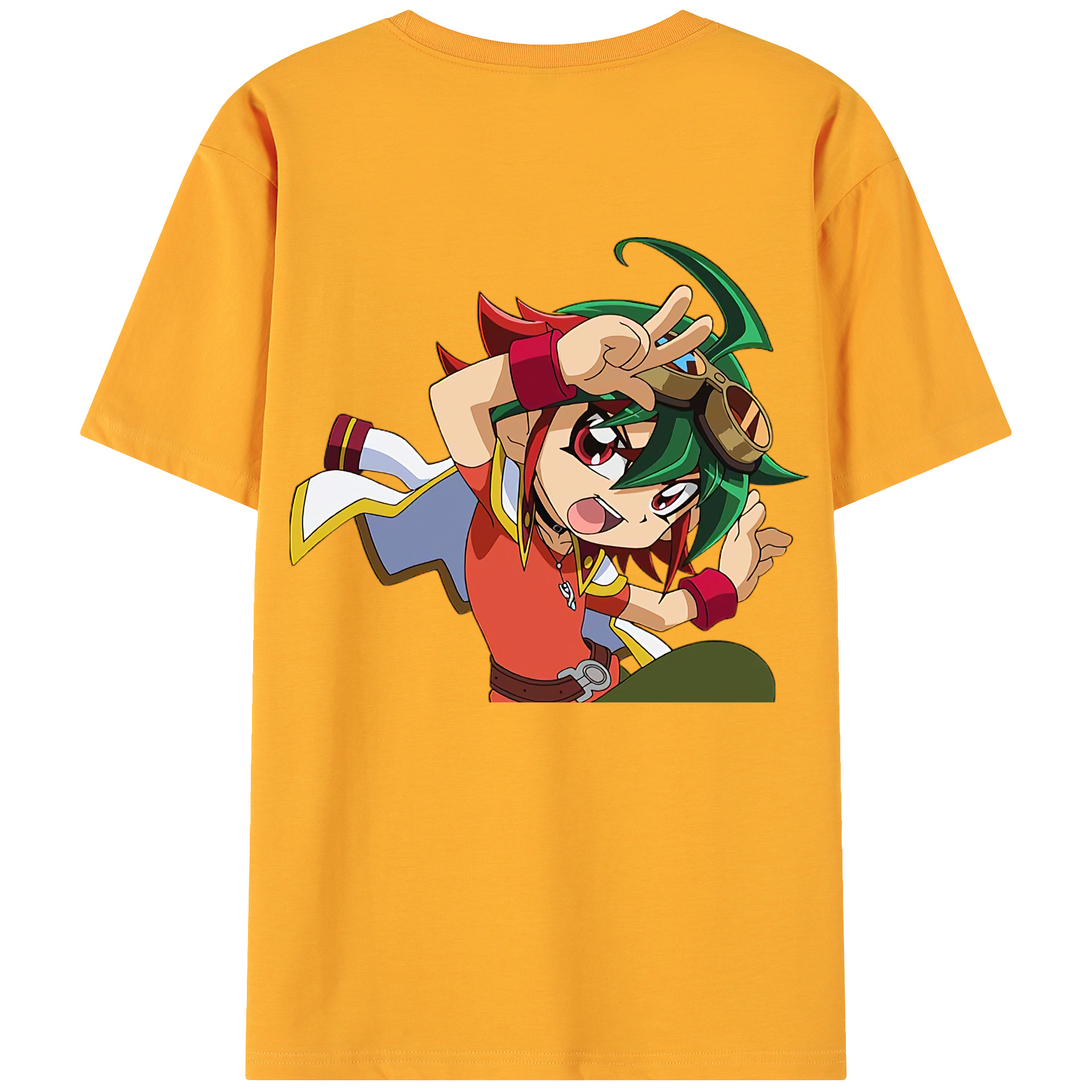 （画像用） 遊☆戯☆王 Yu-Gi-Oh! 綿100％ メンズ半袖Tシャツ（バックプリント） 通気性