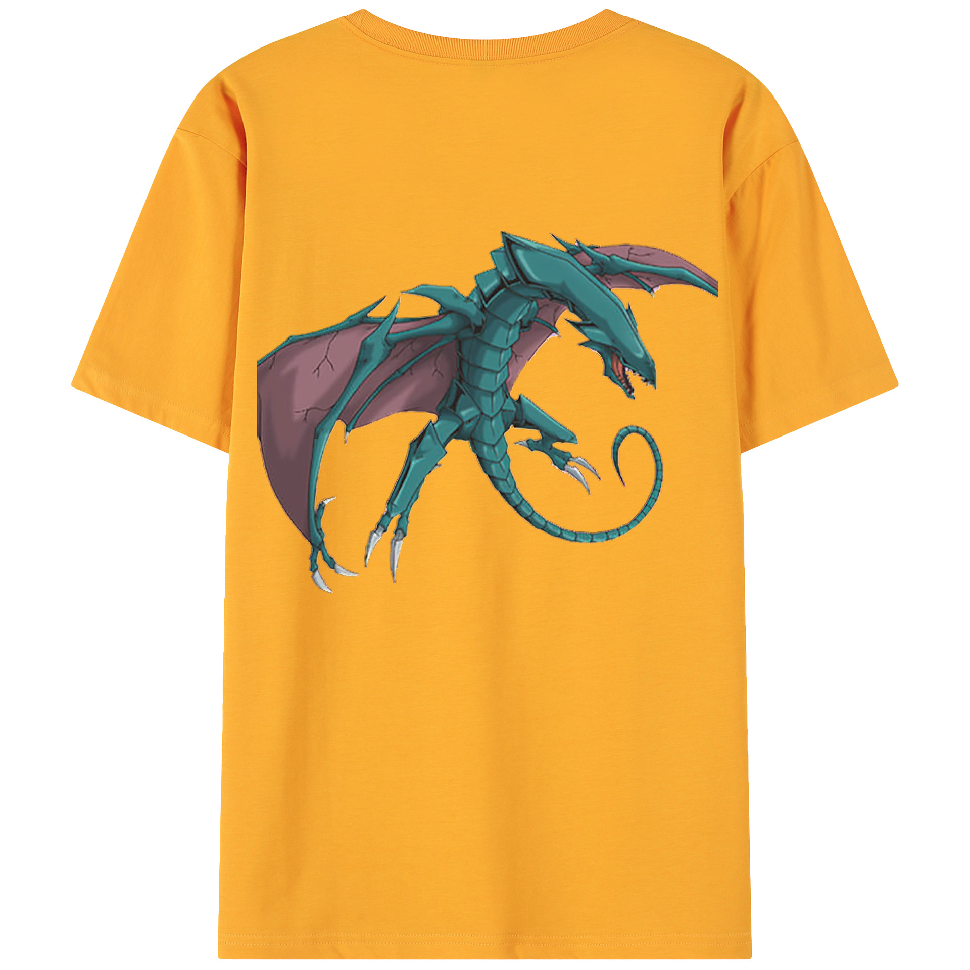 （画像用） 遊☆戯☆王 Yu-Gi-Oh! 綿100％ メンズ半袖Tシャツ（バックプリント） 通気性