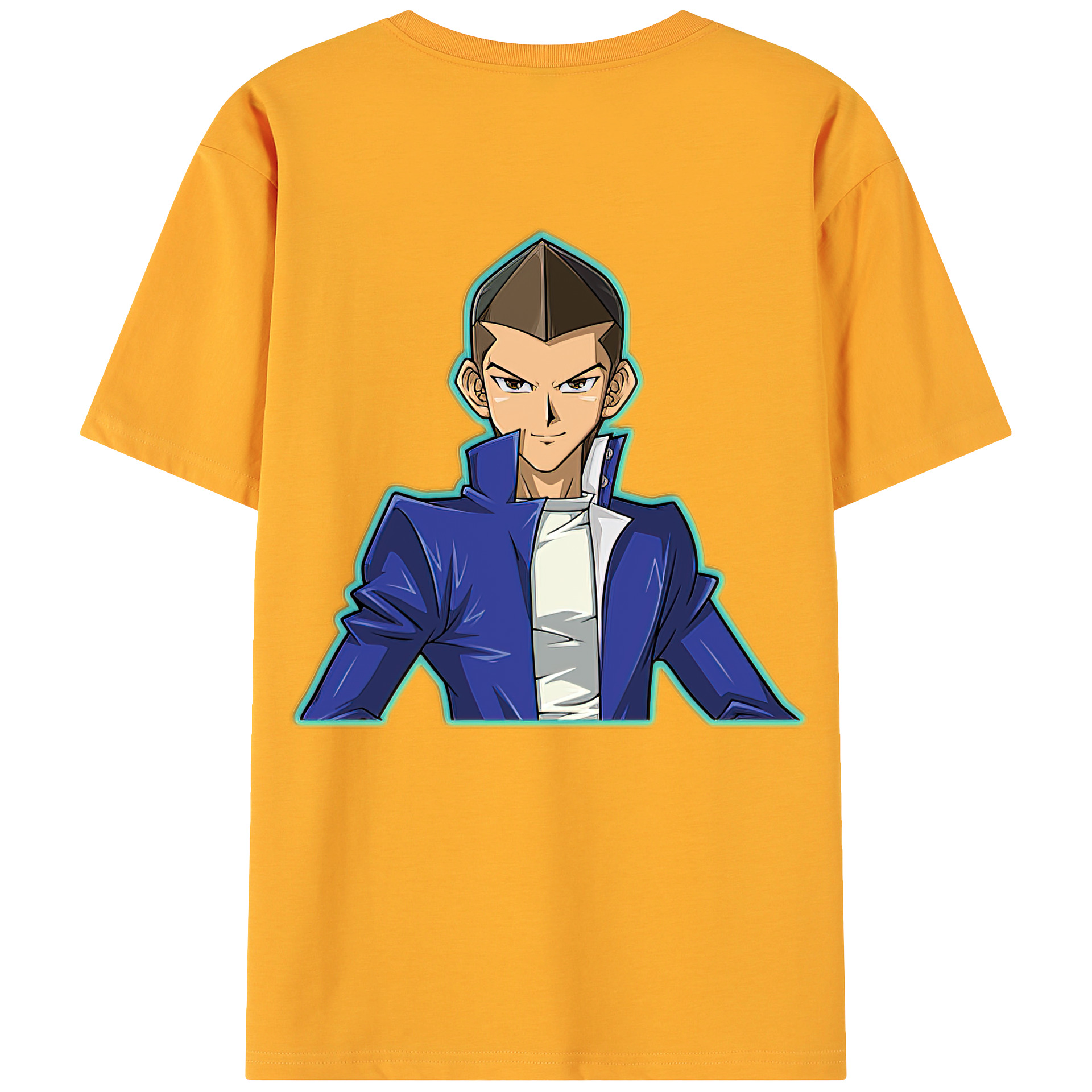 （画像用） 遊☆戯☆王 Yu-Gi-Oh! 綿100％ メンズ半袖Tシャツ（バックプリント） 通気性
