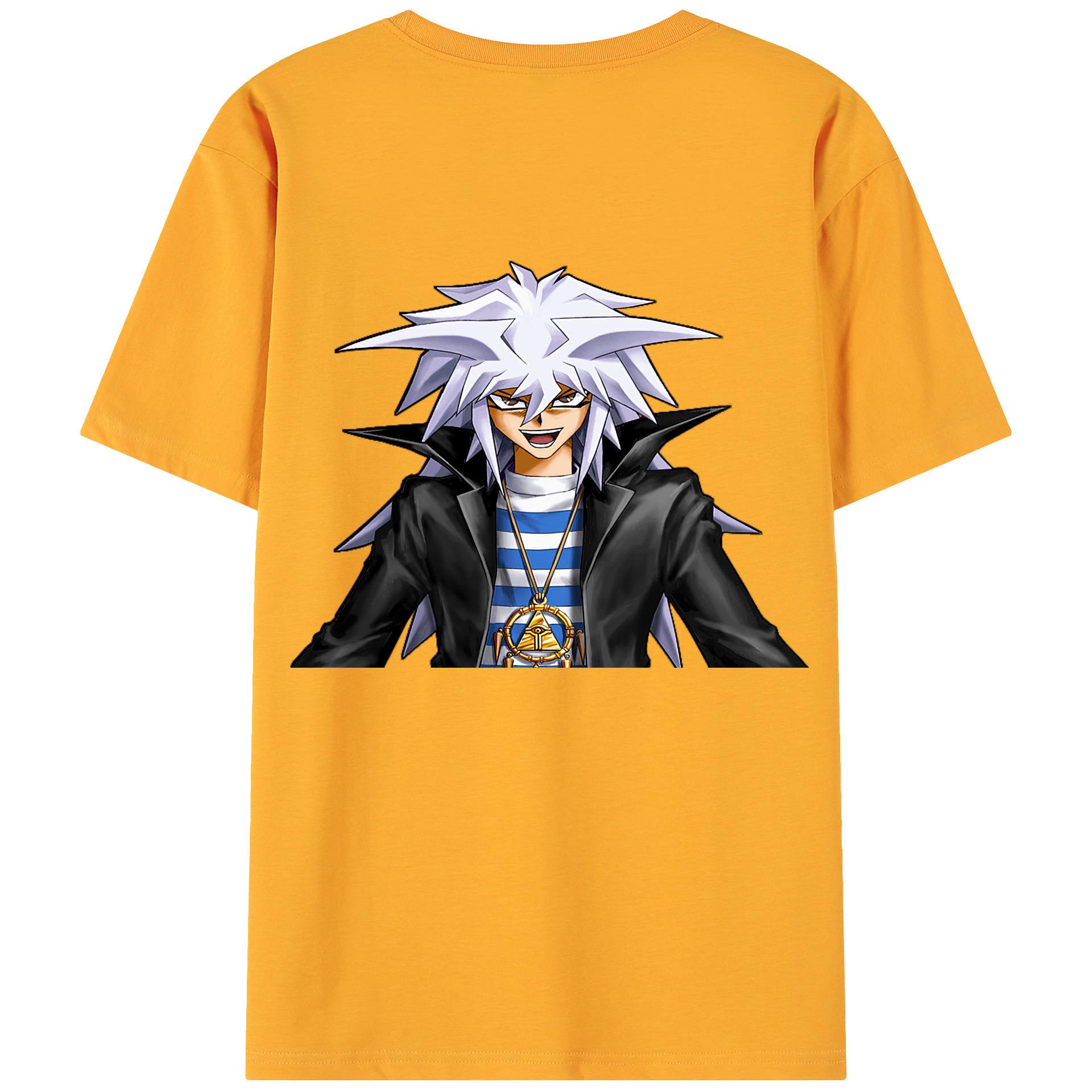 （画像用） 遊☆戯☆王 Yu-Gi-Oh! 綿100％ メンズ半袖Tシャツ（バックプリント） 通気性