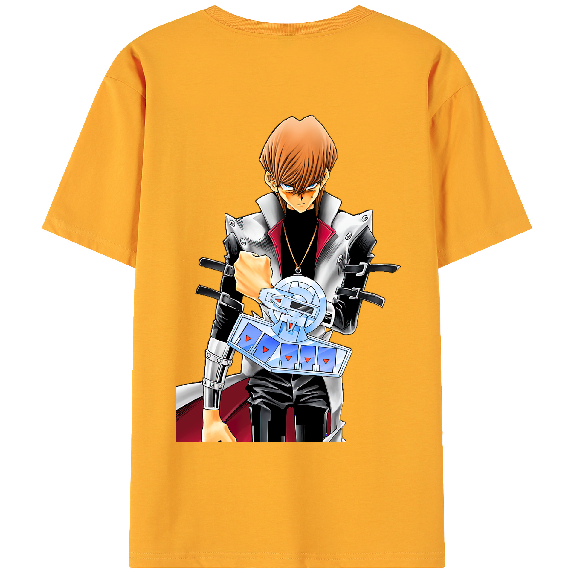 （画像用） 遊☆戯☆王 Yu-Gi-Oh! 綿100％ メンズ半袖Tシャツ（バックプリント） 通気性