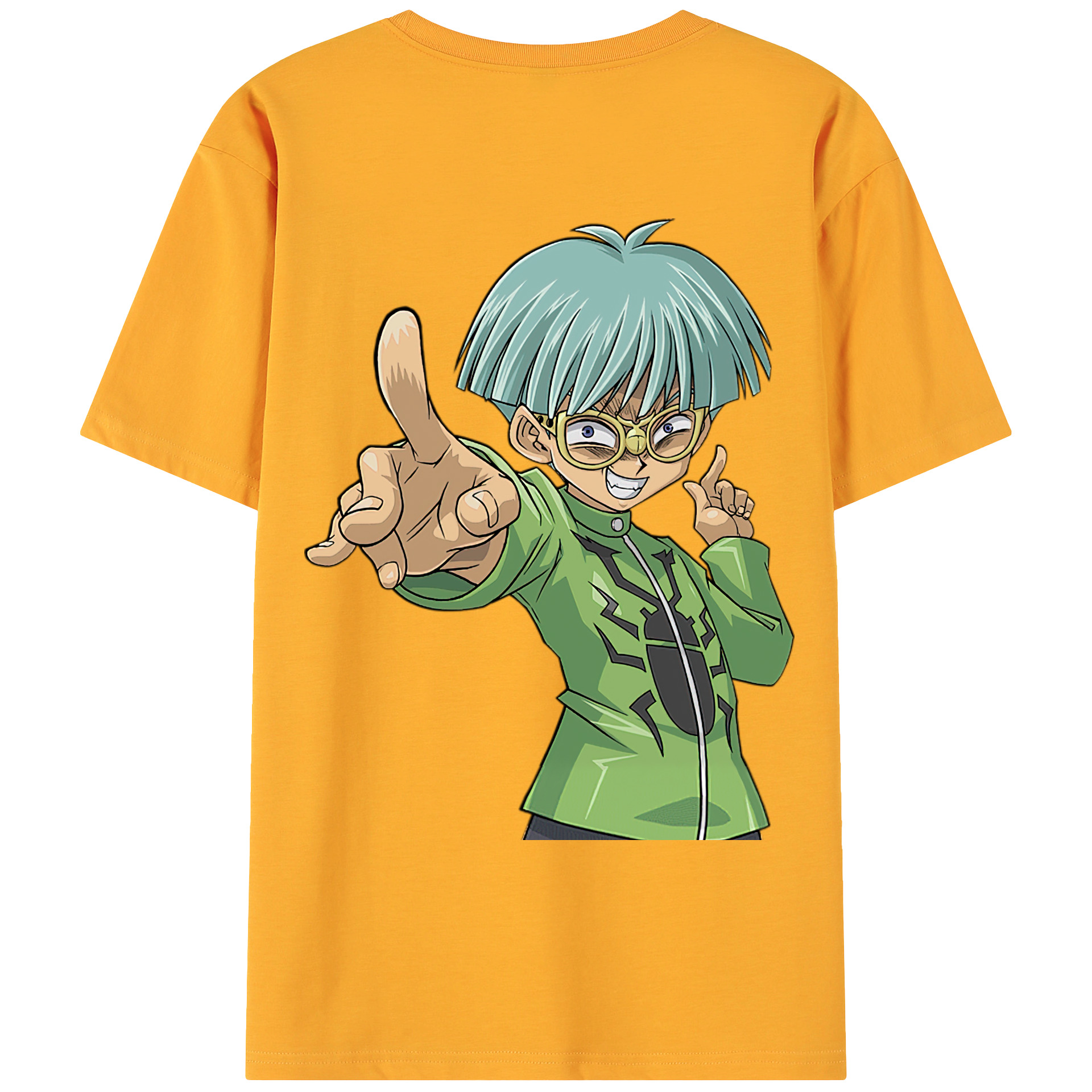 （画像用） 遊☆戯☆王 Yu-Gi-Oh! 綿100％ メンズ半袖Tシャツ（バックプリント） 通気性