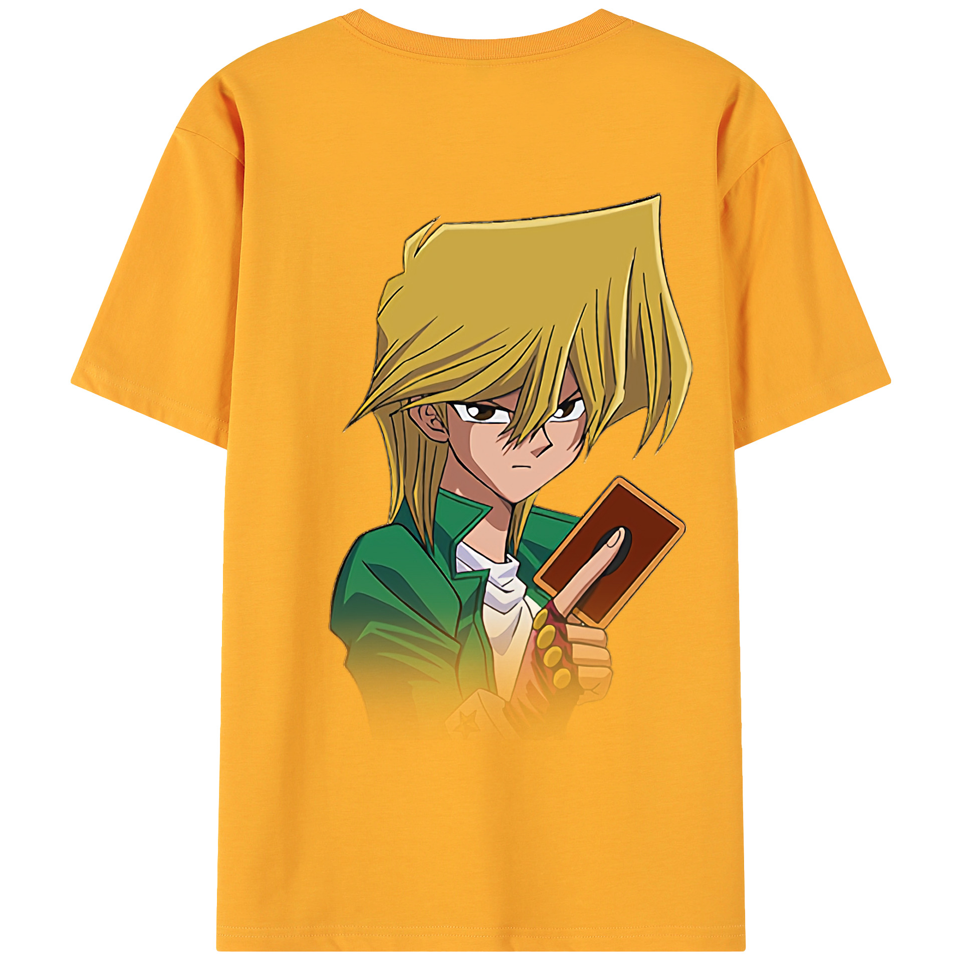（画像用） 遊☆戯☆王 Yu-Gi-Oh! 綿100％ メンズ半袖Tシャツ（バックプリント） 通気性
