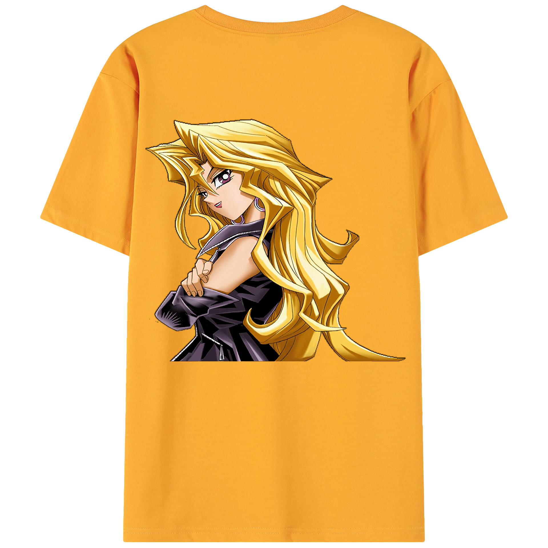 （画像用） 遊☆戯☆王 Yu-Gi-Oh! 綿100％ メンズ半袖Tシャツ（バックプリント） 通気性