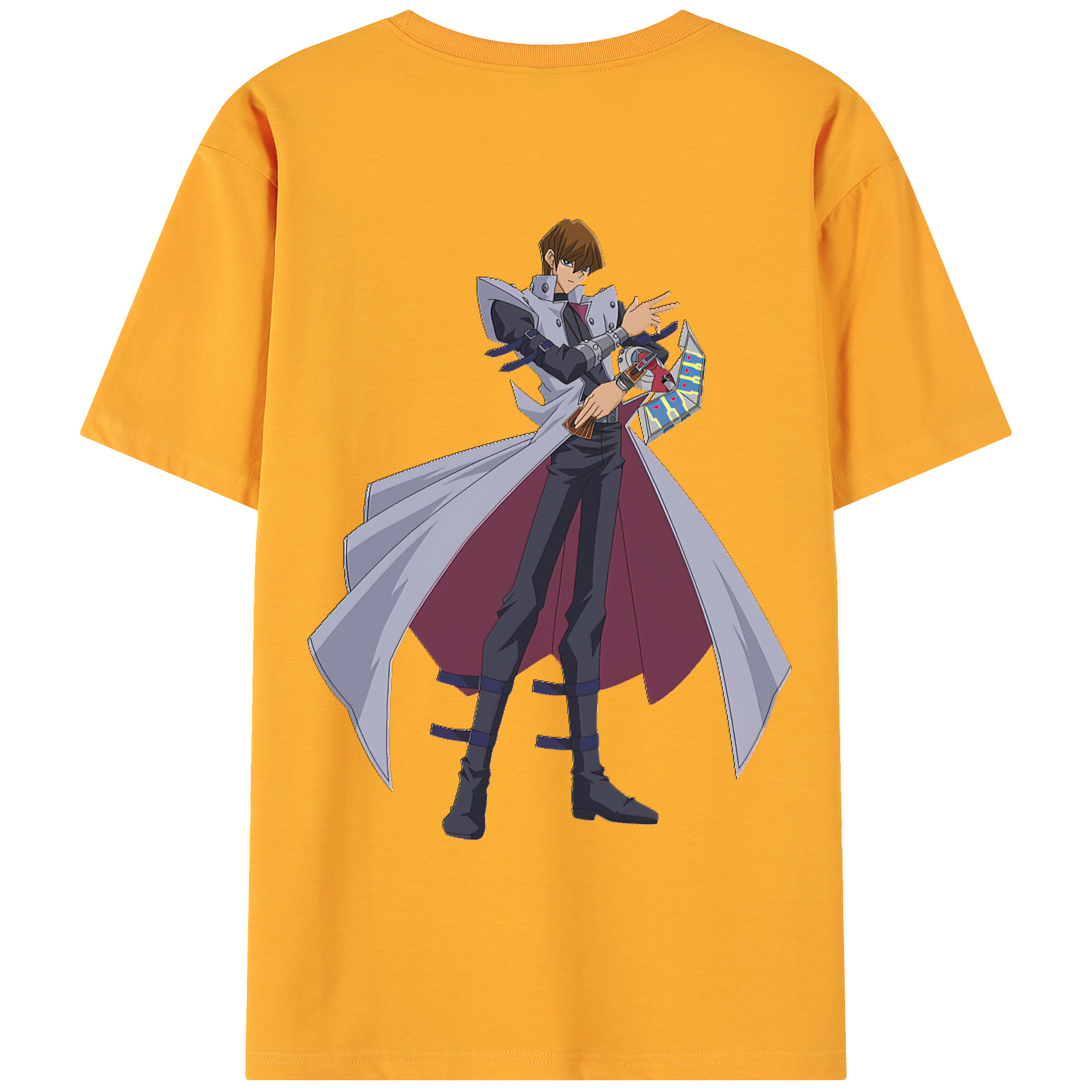 （画像用） 遊☆戯☆王 Yu-Gi-Oh! 綿100％ メンズ半袖Tシャツ（バックプリント） 通気性