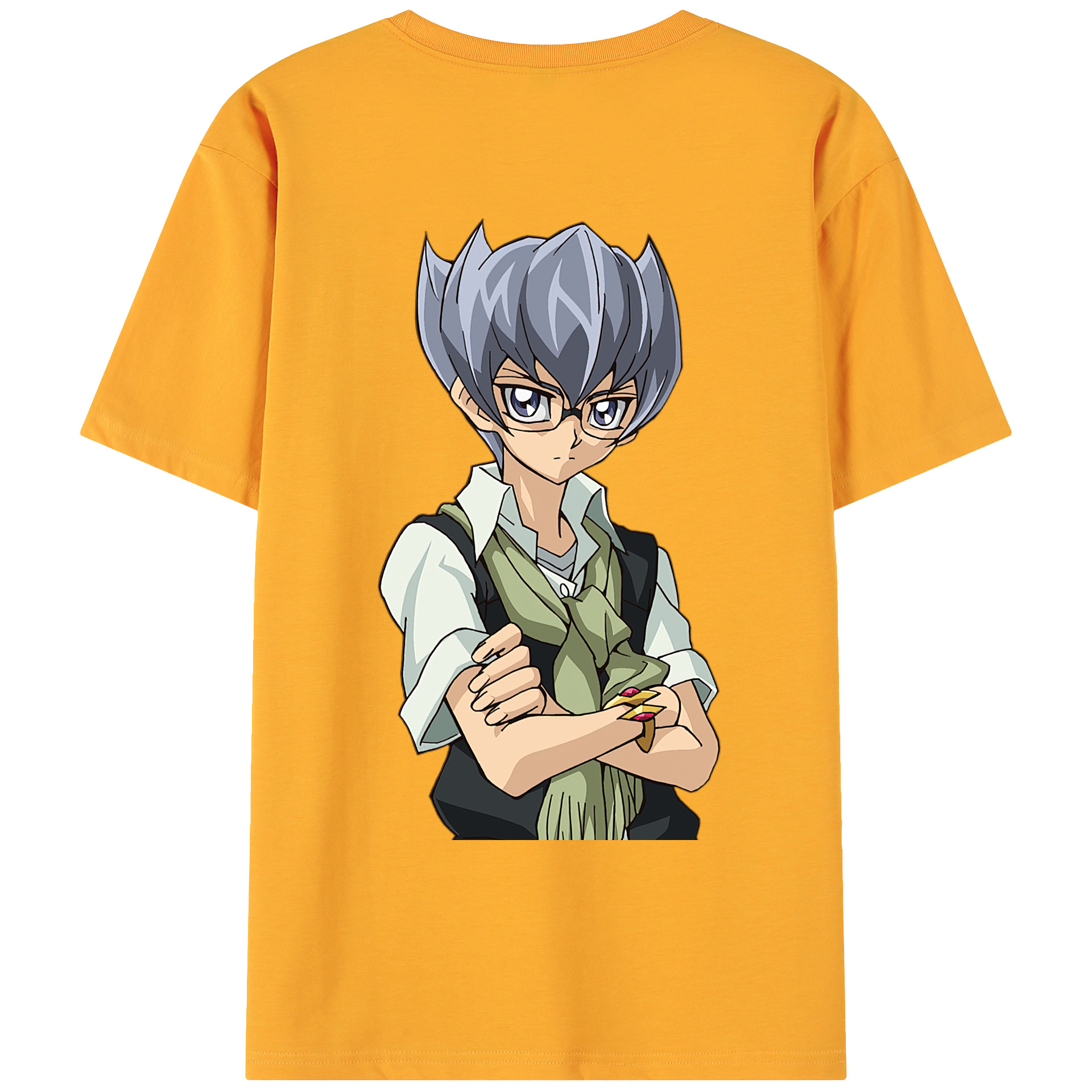 （画像用） 遊☆戯☆王 Yu-Gi-Oh! 綿100％ メンズ半袖Tシャツ（バックプリント） 通気性