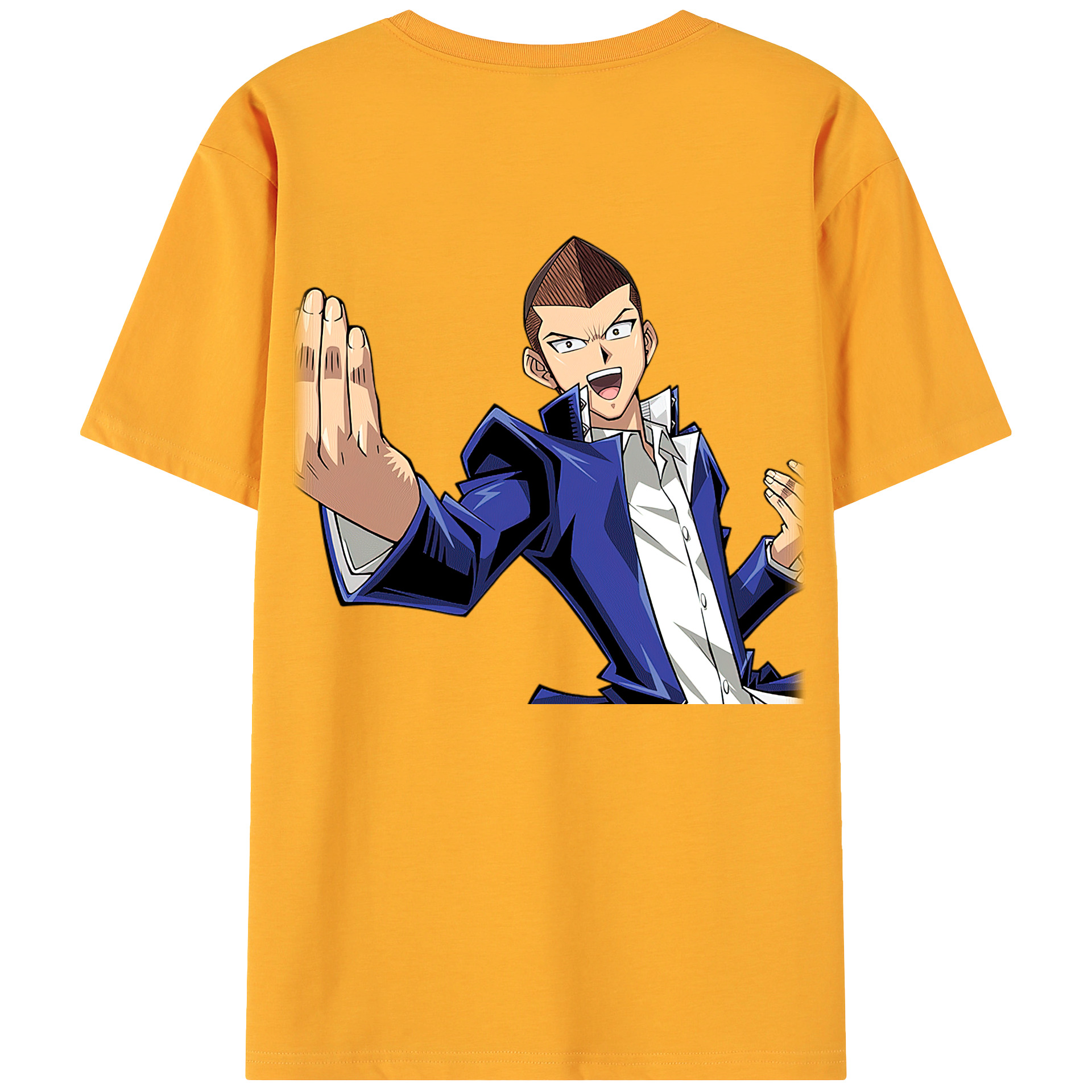 （画像用） 遊☆戯☆王 Yu-Gi-Oh! 綿100％ メンズ半袖Tシャツ（バックプリント） 通気性