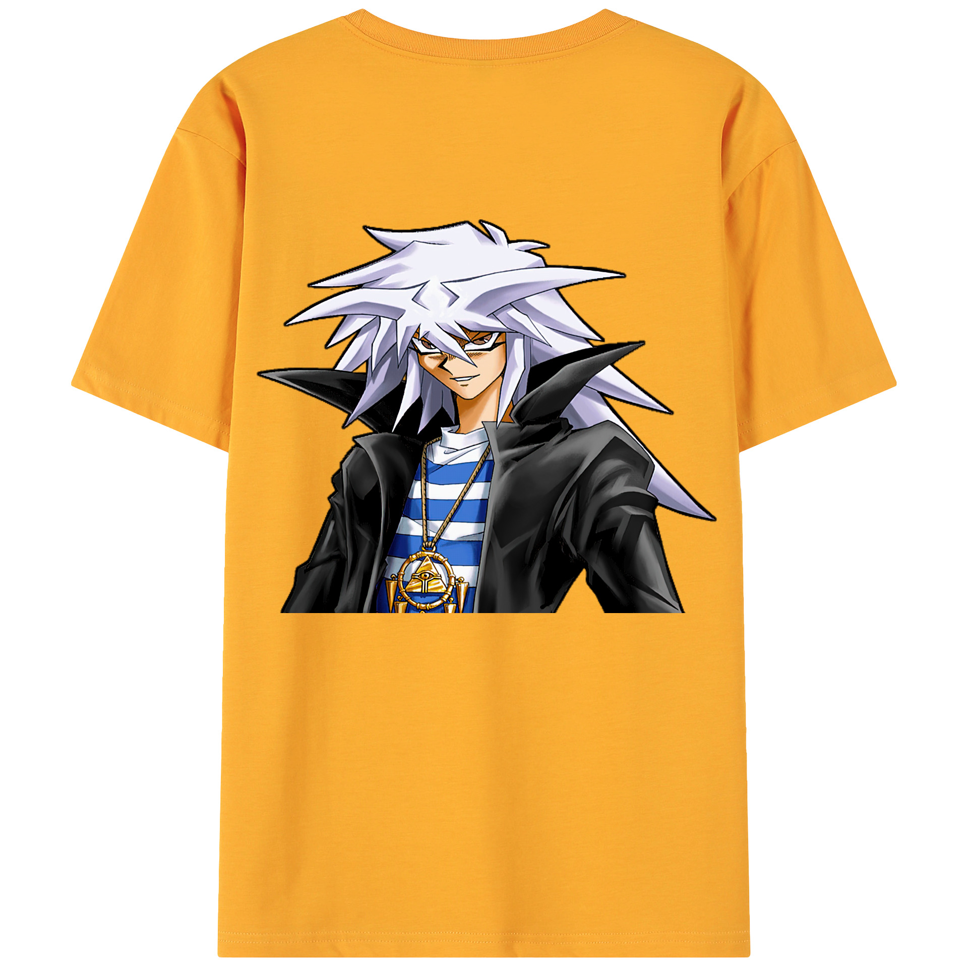 （画像用） 遊☆戯☆王 Yu-Gi-Oh! 綿100％ メンズ半袖Tシャツ（バックプリント） 通気性