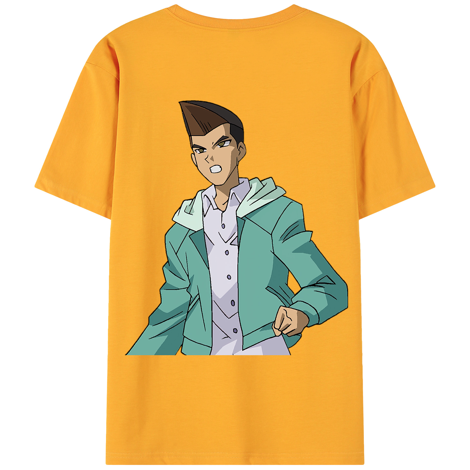 （画像用） 遊☆戯☆王 Yu-Gi-Oh! 綿100％ メンズ半袖Tシャツ（バックプリント） 通気性