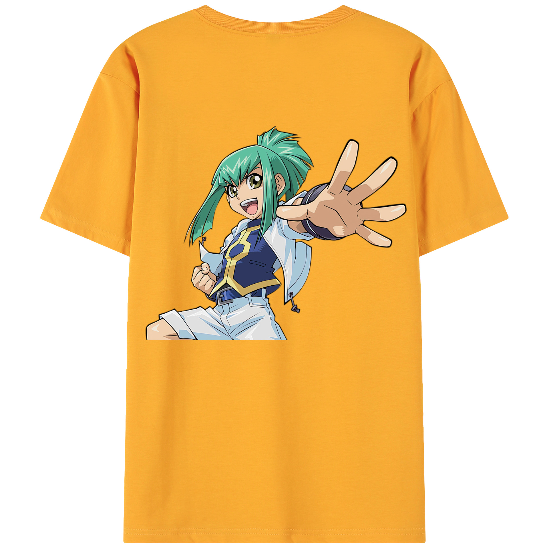 （画像用） 遊☆戯☆王 Yu-Gi-Oh! 綿100％ メンズ半袖Tシャツ（バックプリント） 通気性
