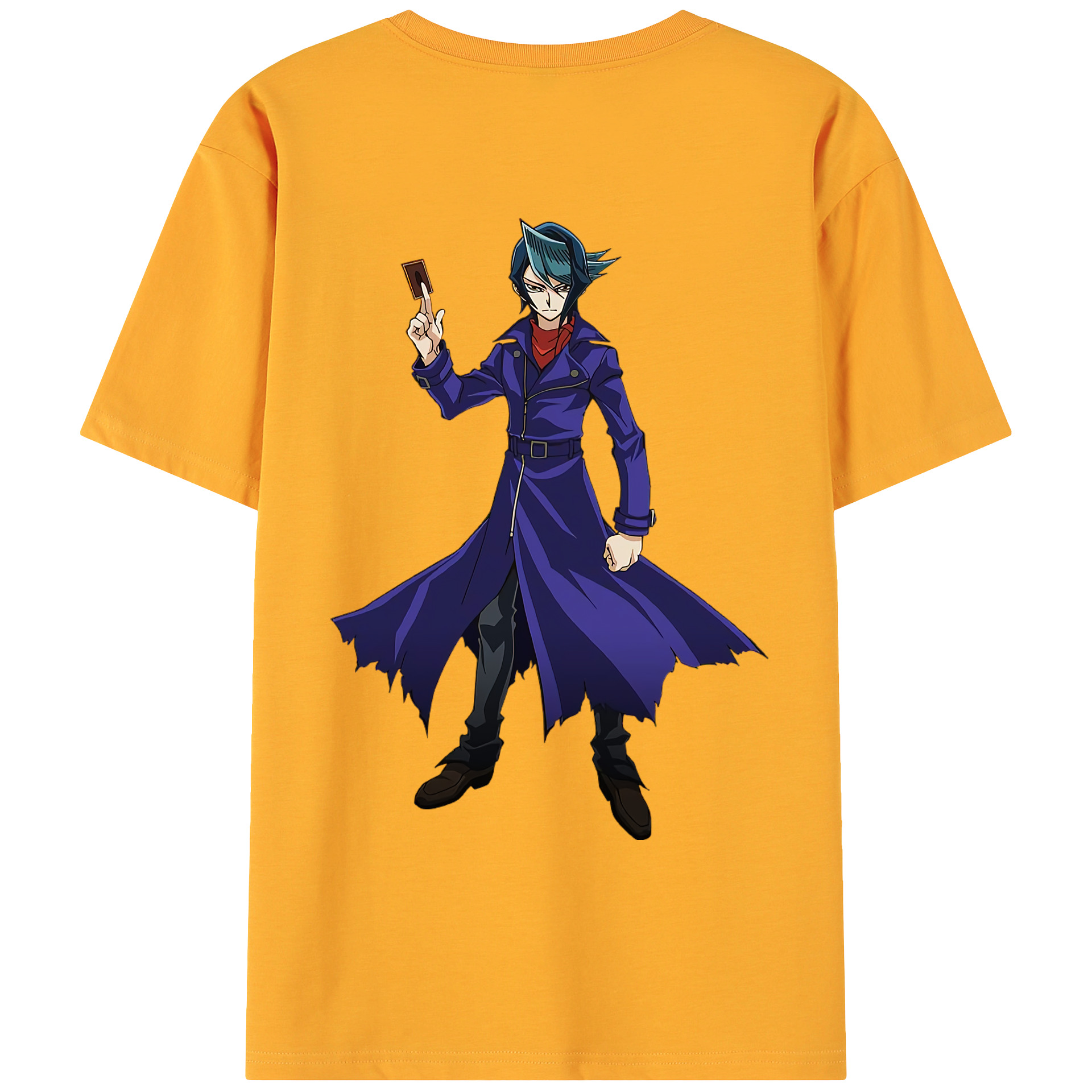 （画像用） 遊☆戯☆王 Yu-Gi-Oh! 綿100％ メンズ半袖Tシャツ（バックプリント） 通気性
