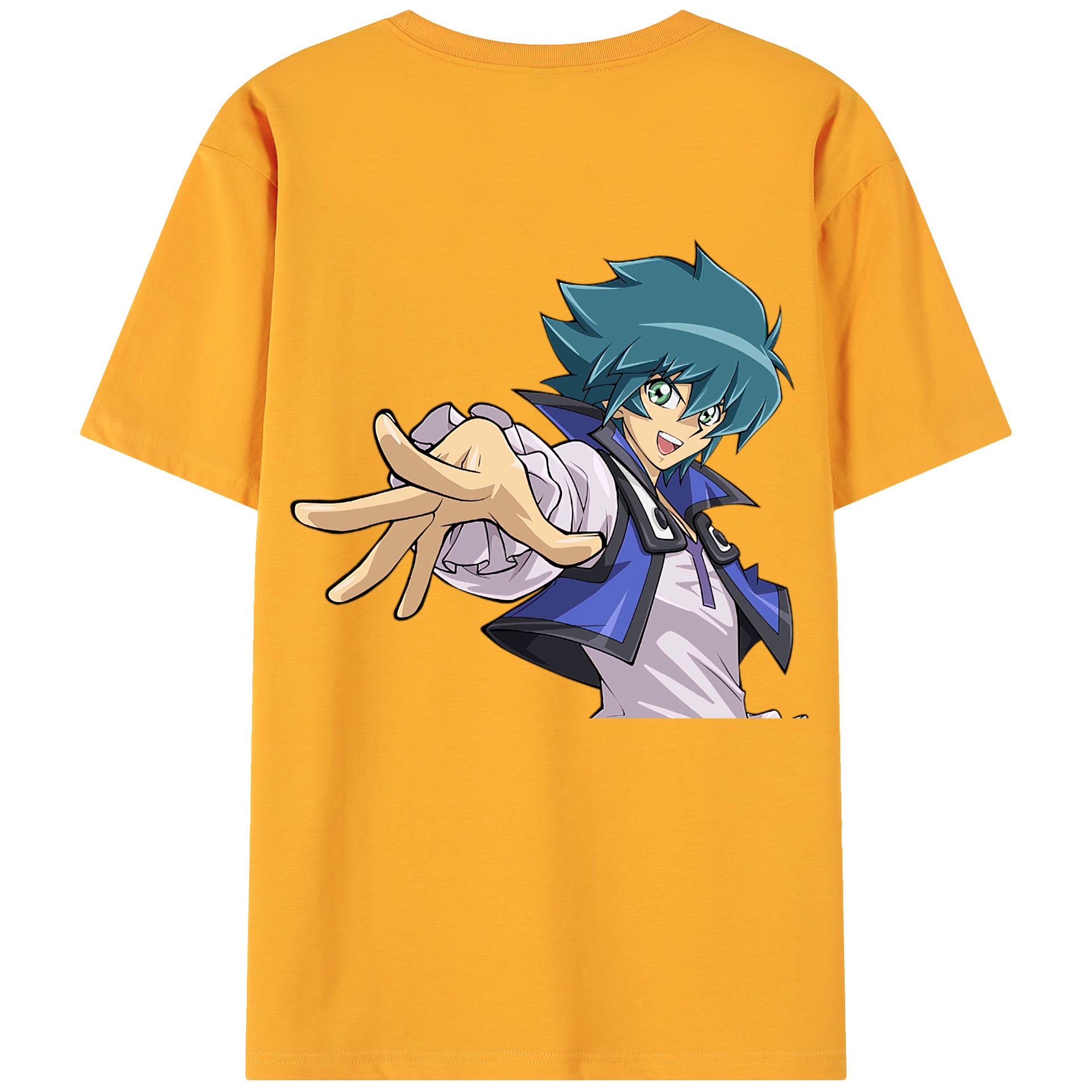 （画像用） 遊☆戯☆王 Yu-Gi-Oh! 綿100％ メンズ半袖Tシャツ（バックプリント） 通気性