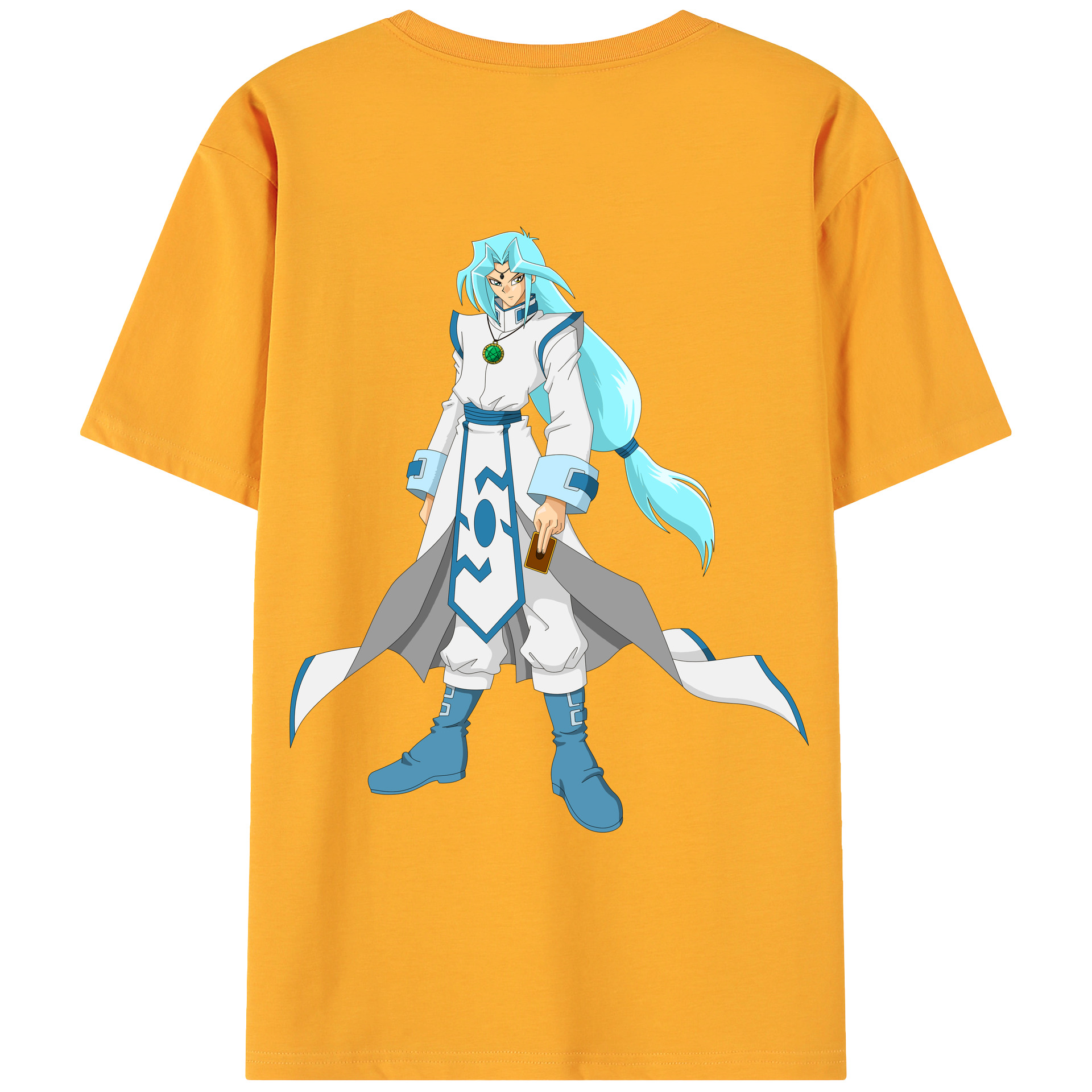 （画像用） 遊☆戯☆王 Yu-Gi-Oh! 綿100％ メンズ半袖Tシャツ（バックプリント） 通気性