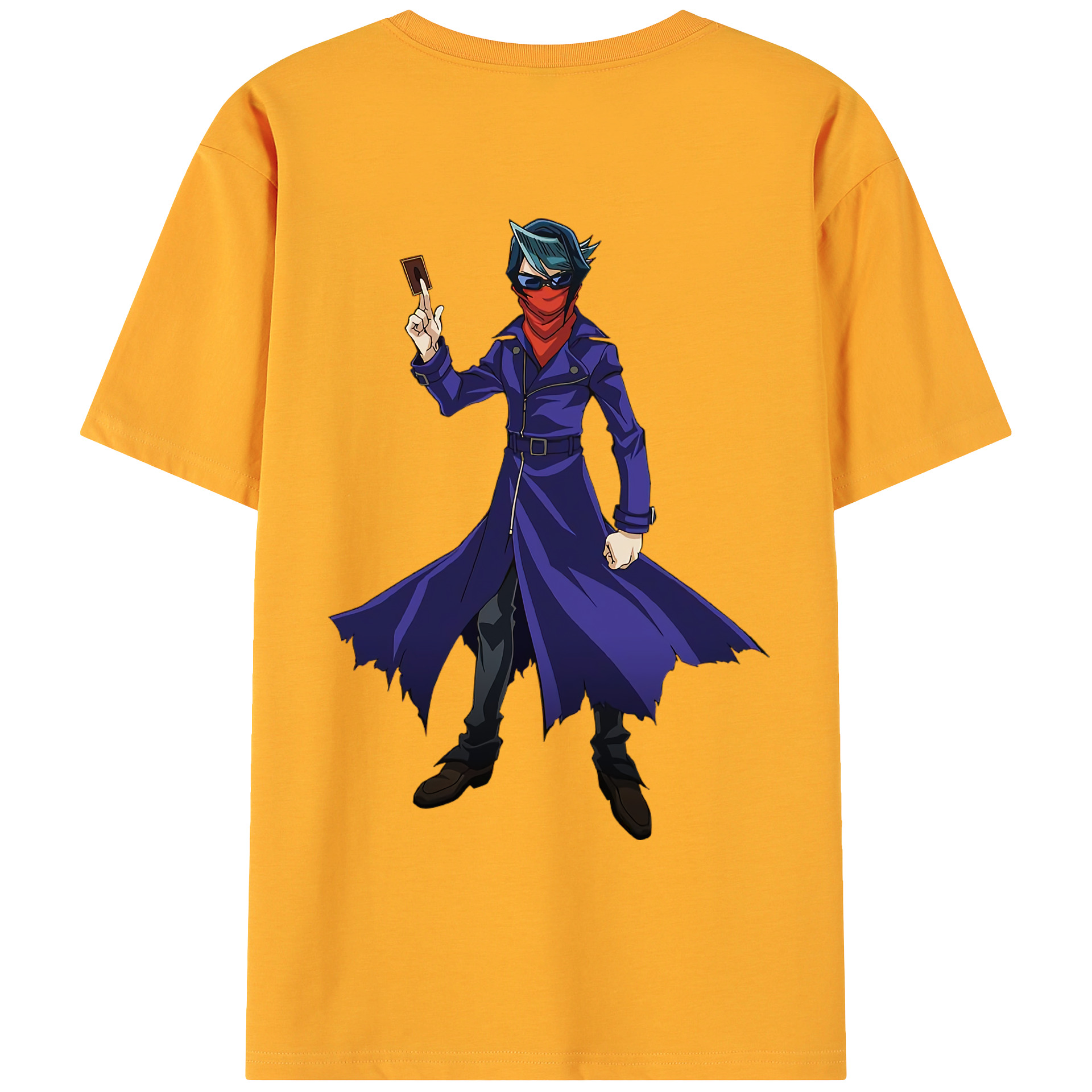 （画像用） 遊☆戯☆王 Yu-Gi-Oh! 綿100％ メンズ半袖Tシャツ（バックプリント） 通気性