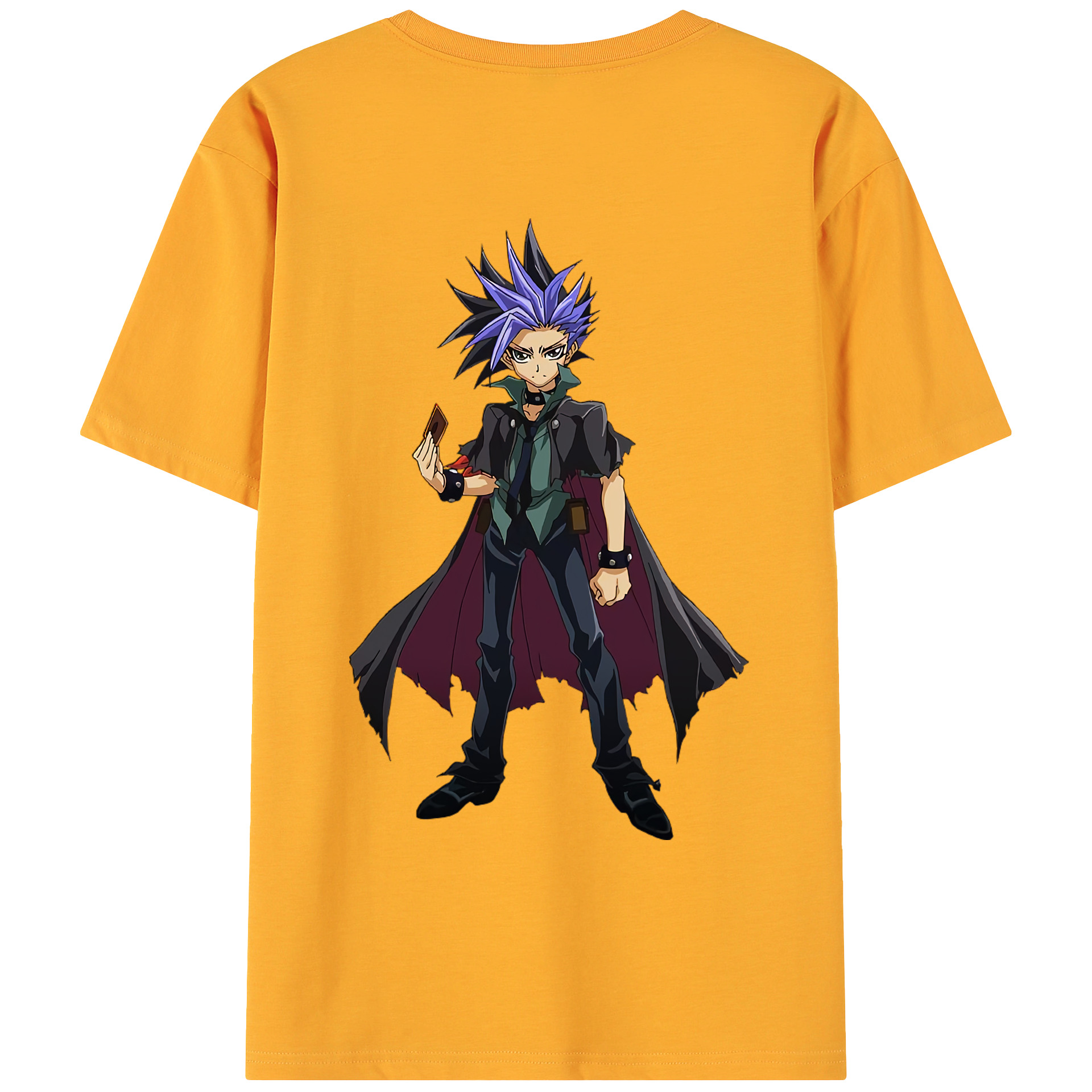 （画像用） 遊☆戯☆王 Yu-Gi-Oh! 綿100％ メンズ半袖Tシャツ（バックプリント） 通気性